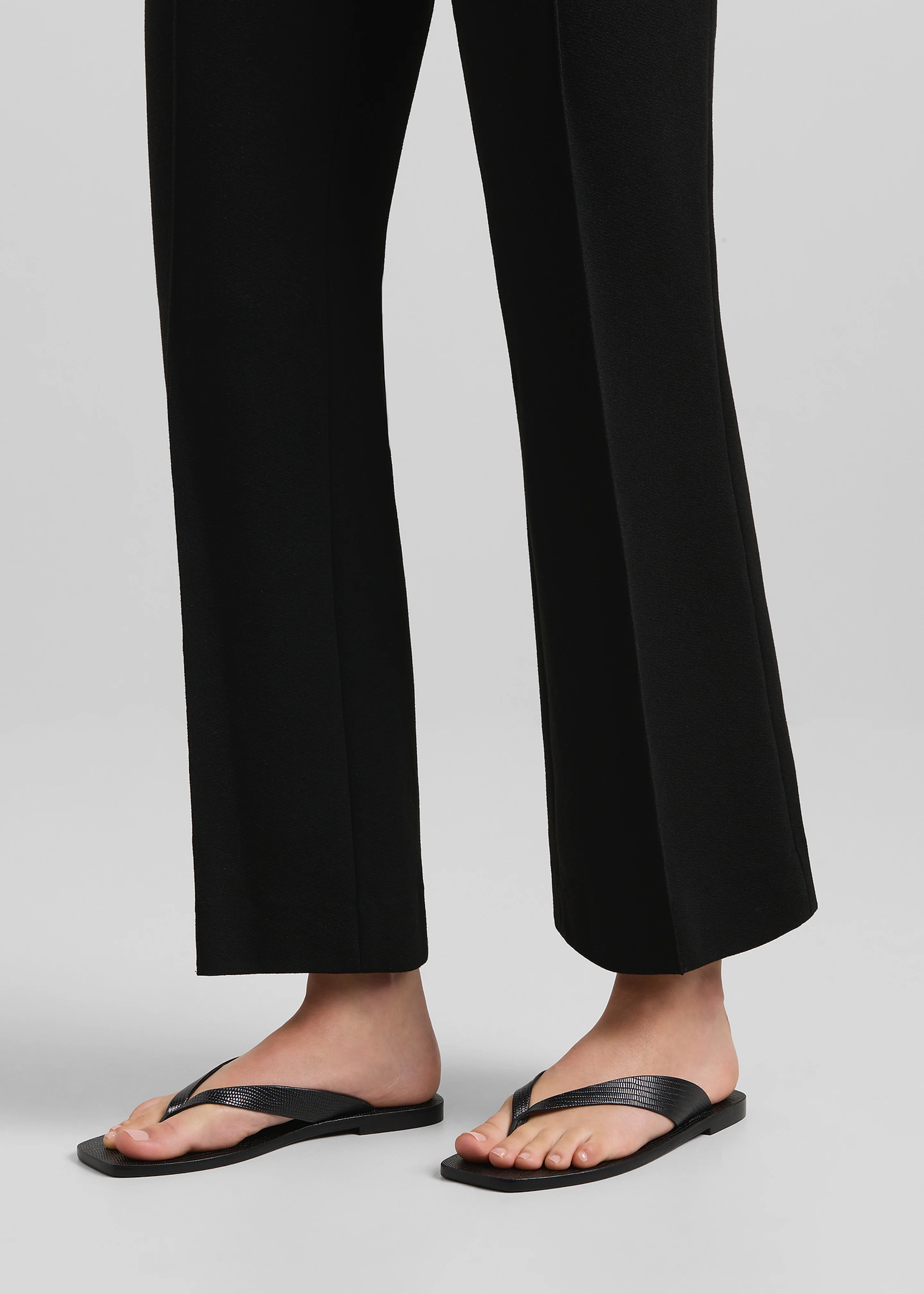 A.Emery The Kinto Sandals - Black Embossed Lizard - Image 2