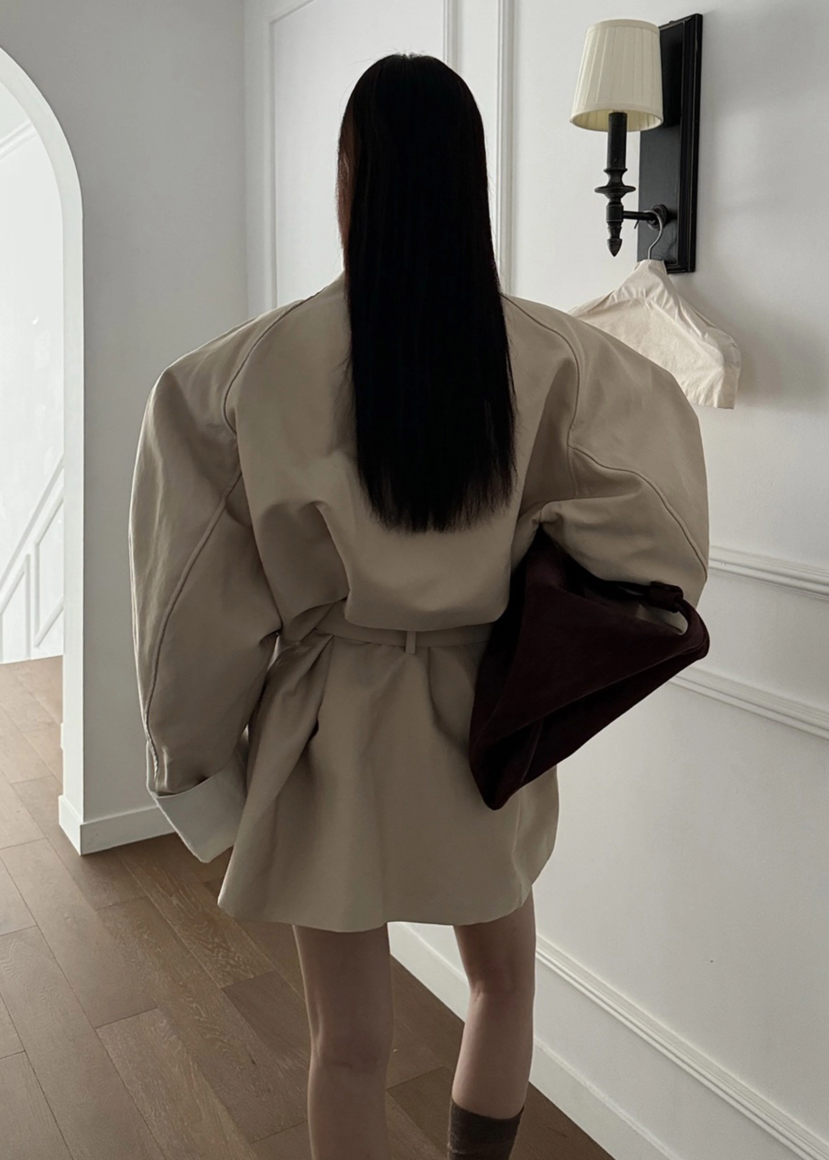 Alberta Short Trench - Beige - Image 14