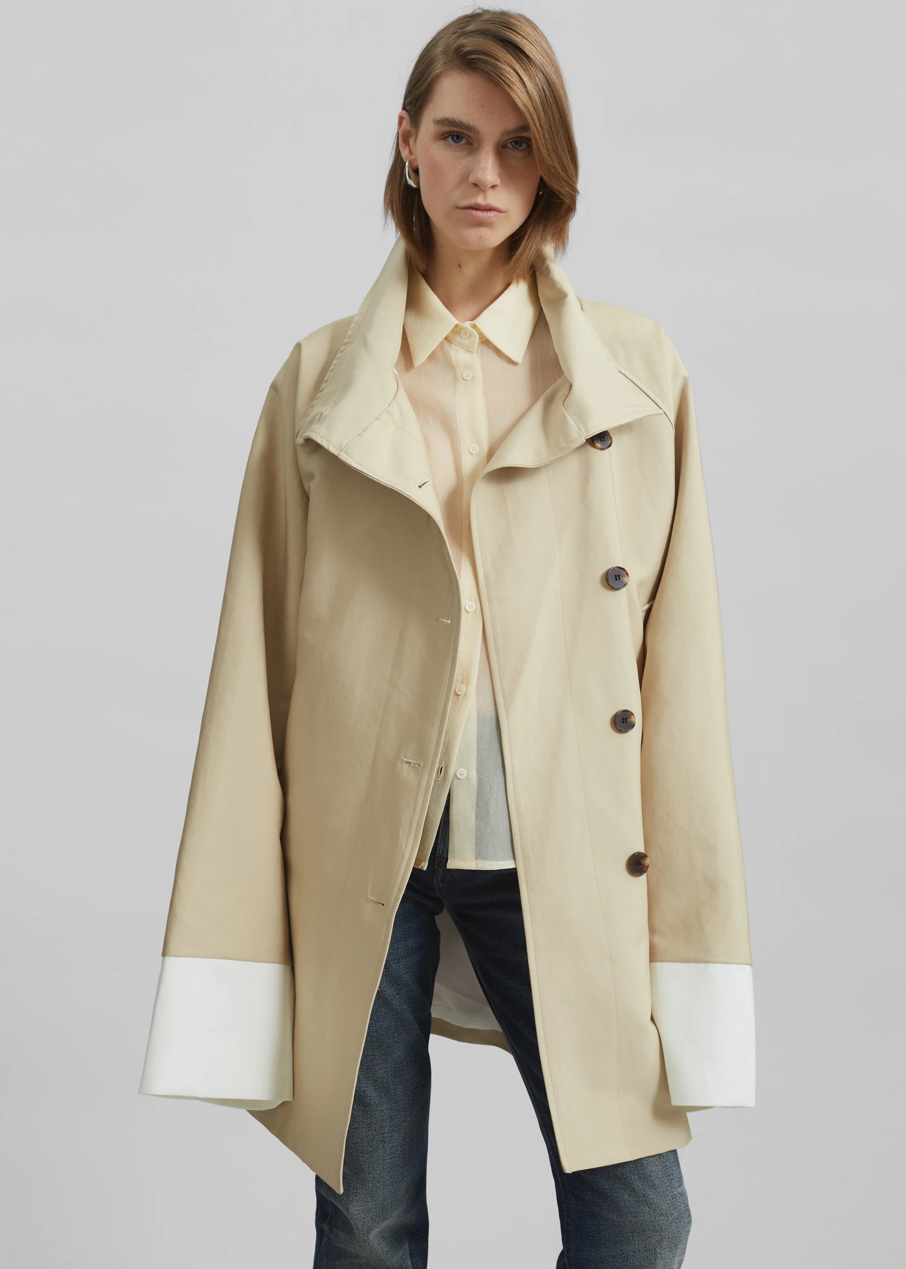 Alberta Short Trench - Beige - Image 2