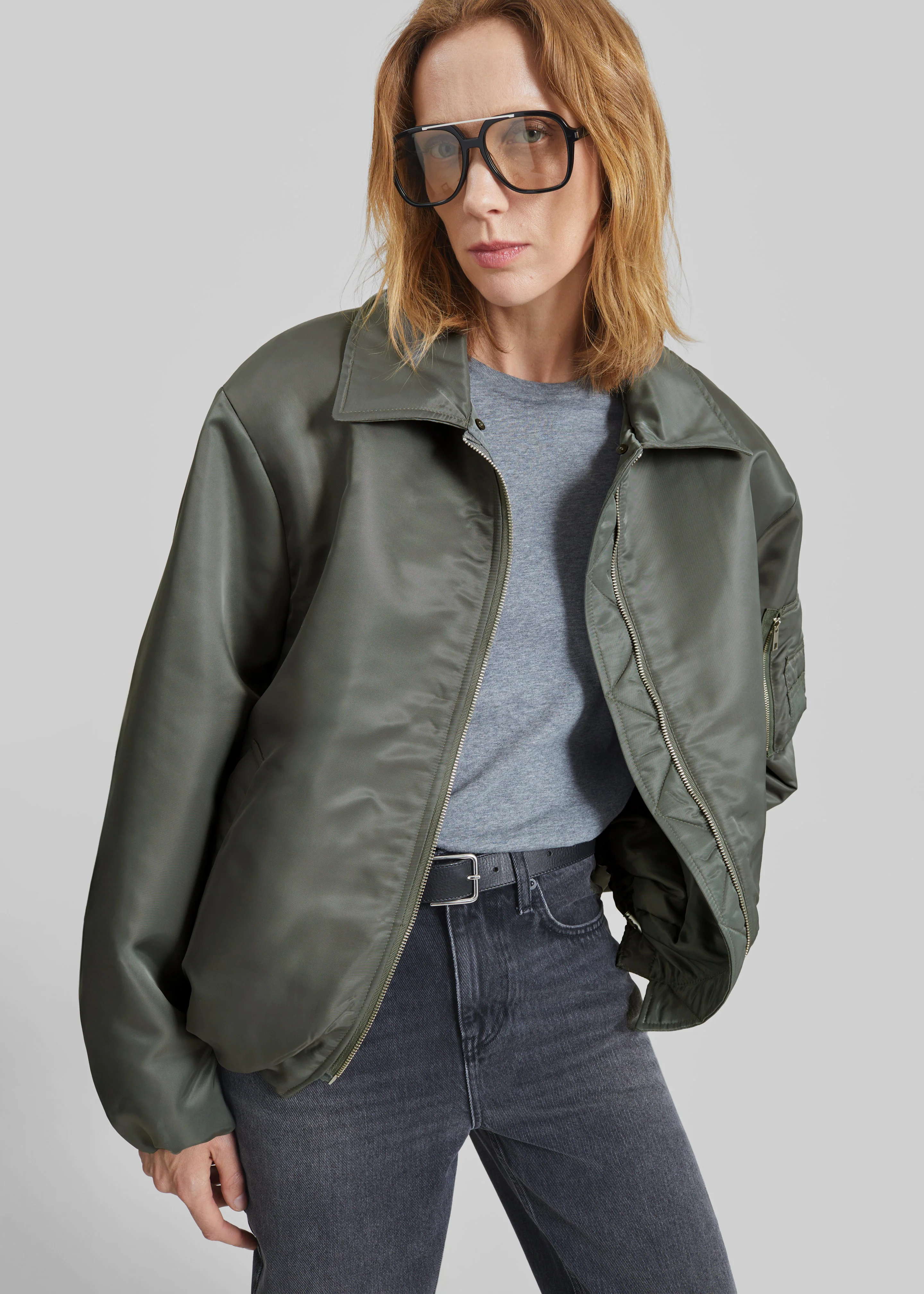 Arslev Bomber Jacket - Pale Olive - Image 4