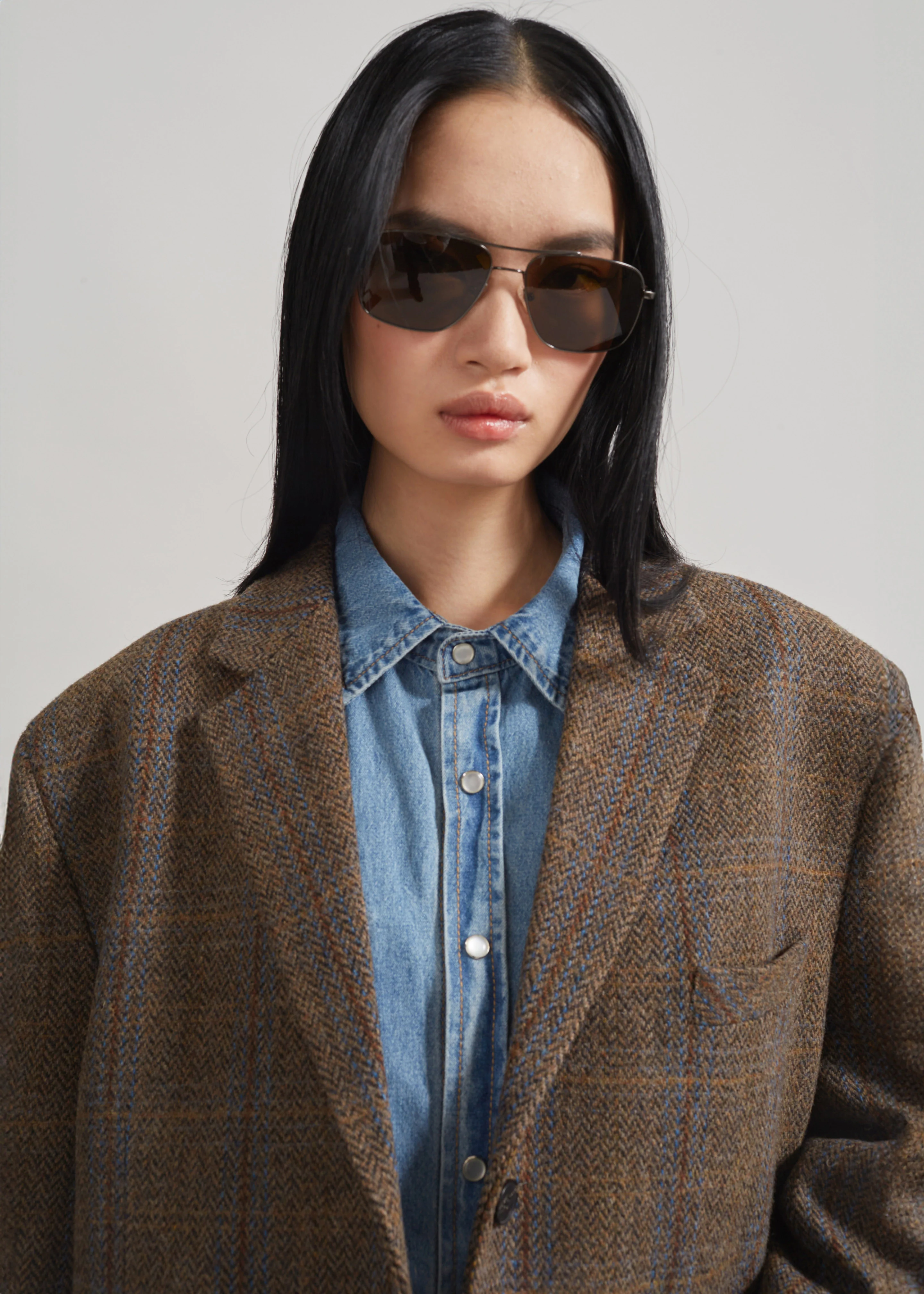 Arundel Plaid Wool Blazer - Multicolor - Image 2