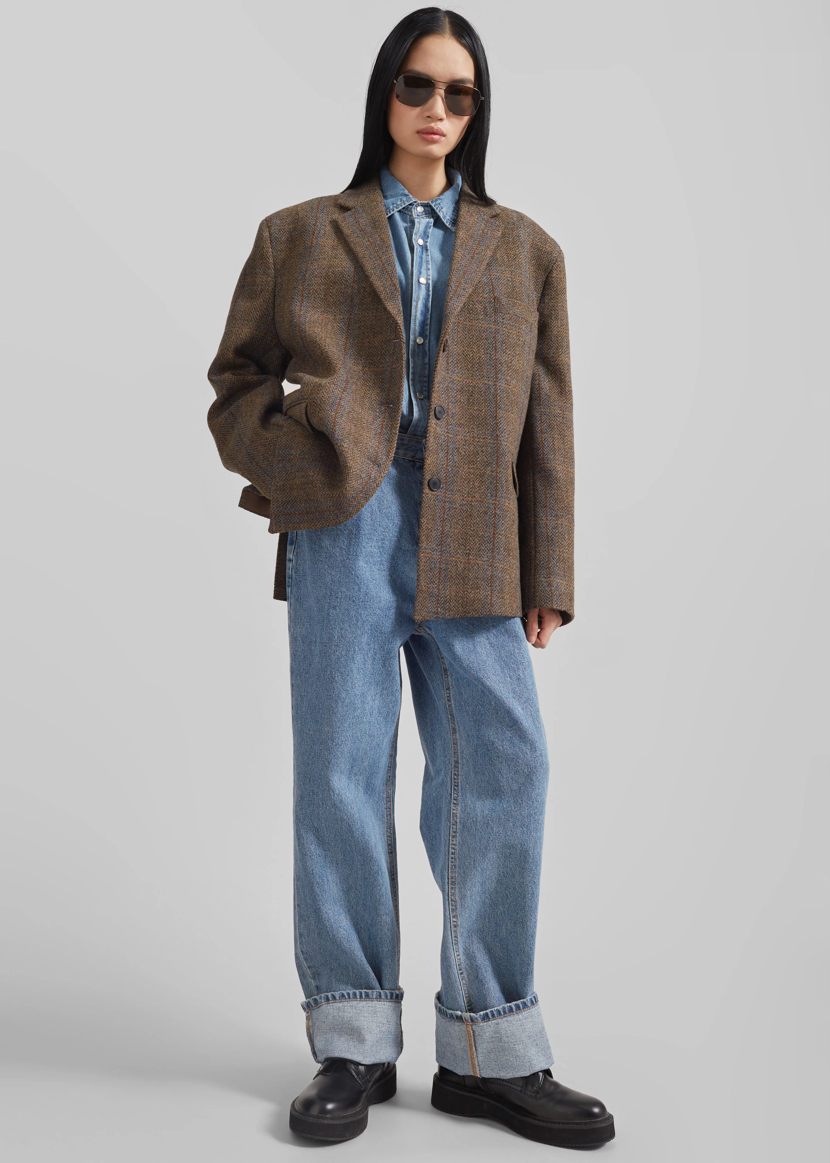 Arundel Plaid Wool Blazer - Multicolor - Image 4
