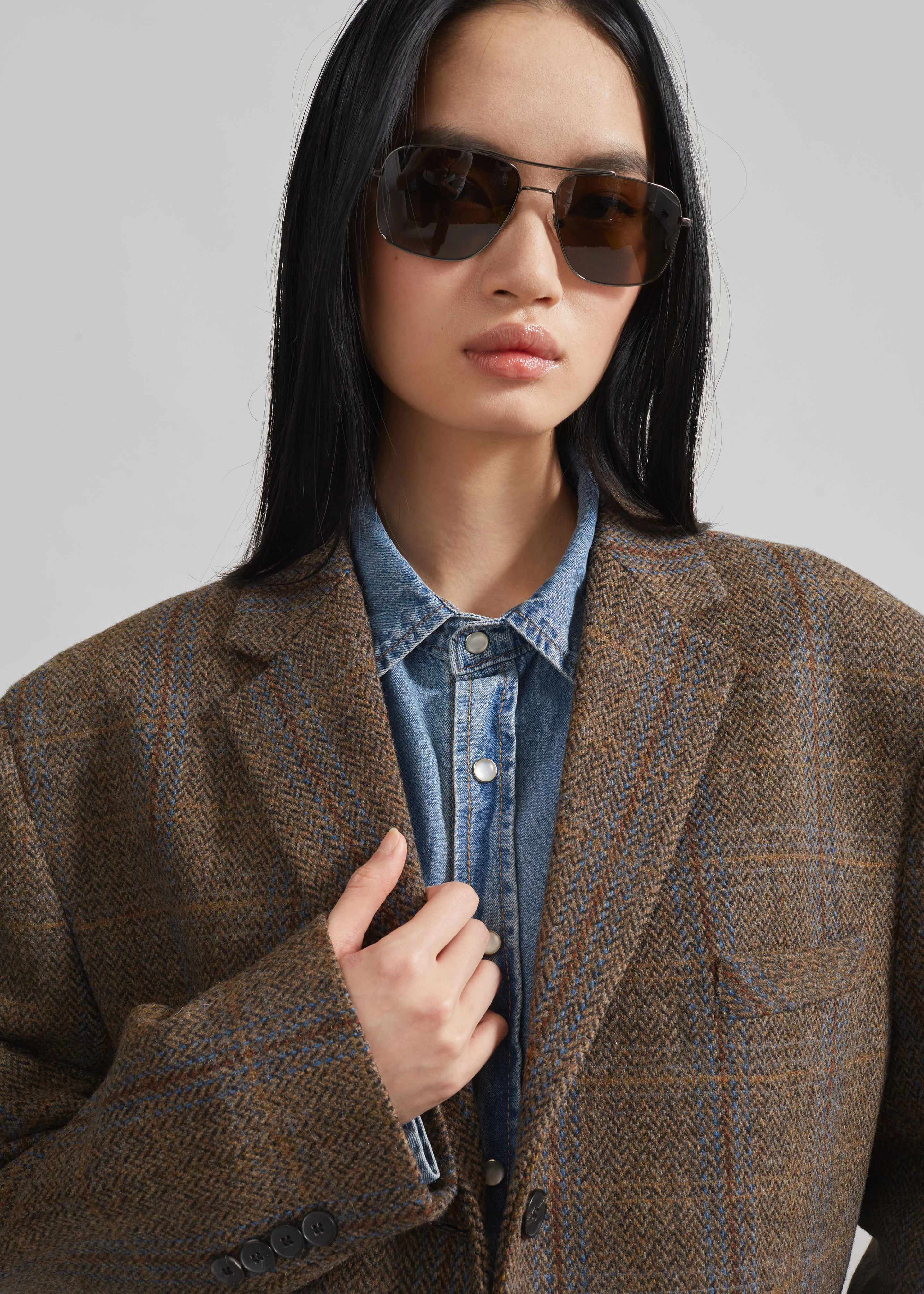 Arundel Plaid Wool Blazer - Multicolor - Image 5