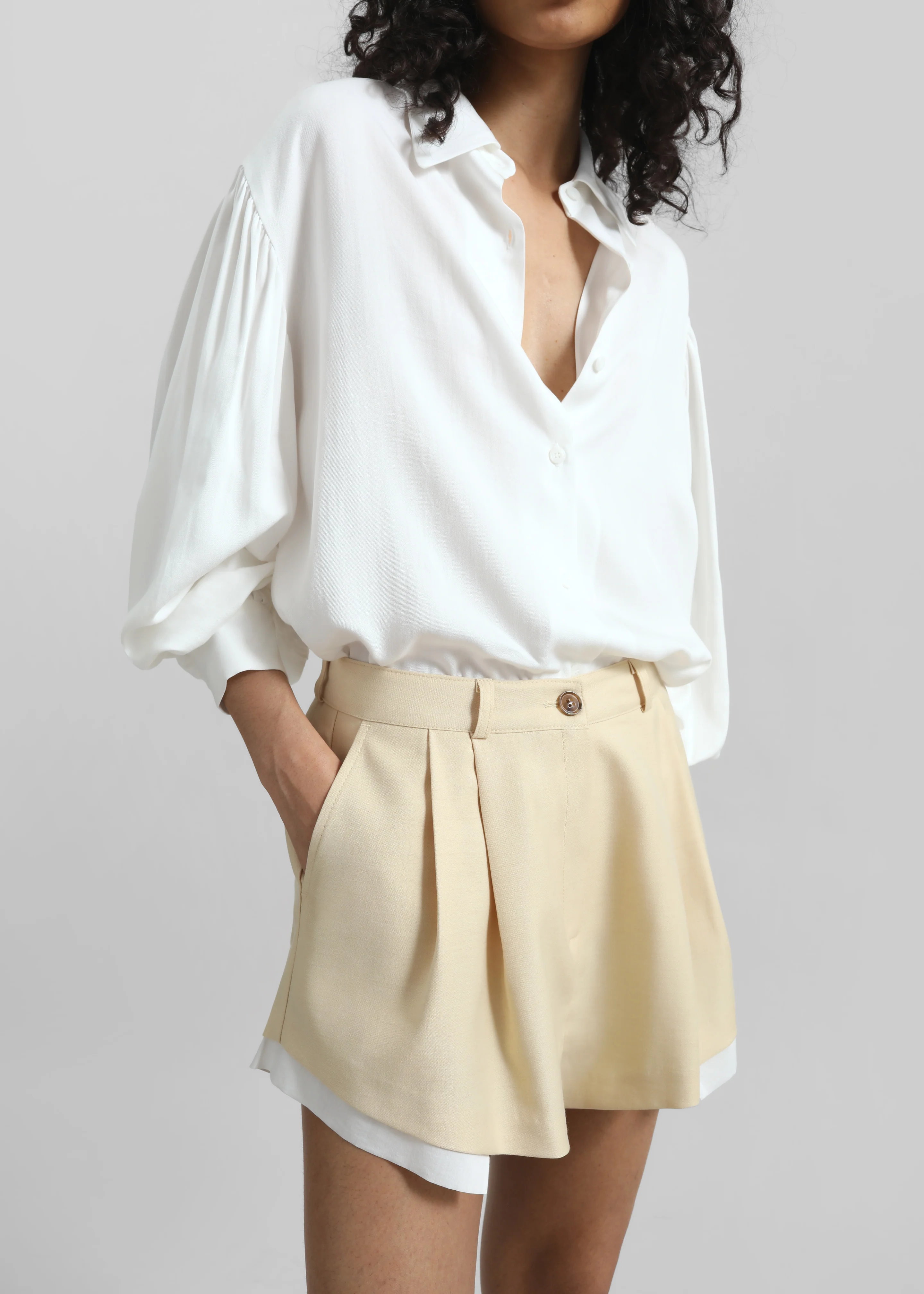 Azura Fluid Shirt - White - Image 3