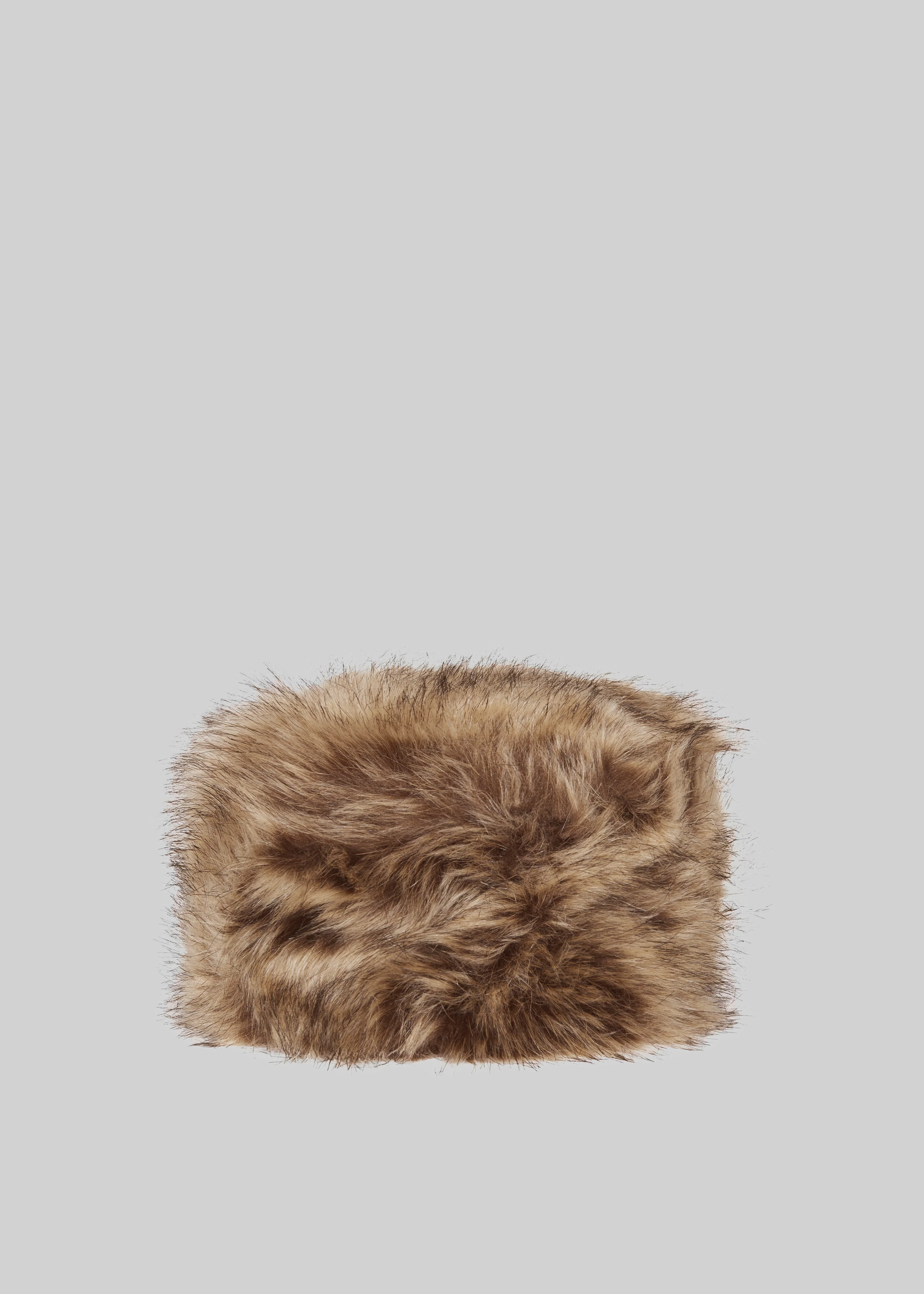 Bansko Faux Fur Hat - Beige - Image 2