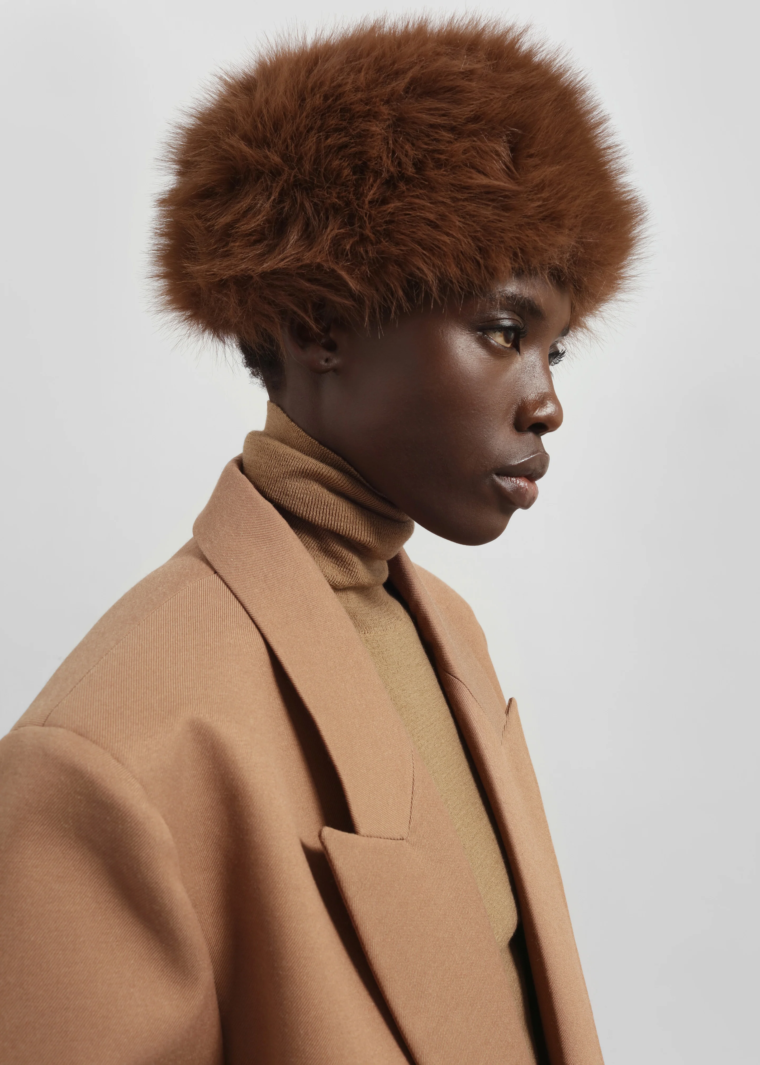 Bansko Faux Fur Hat - Brown - Image 4
