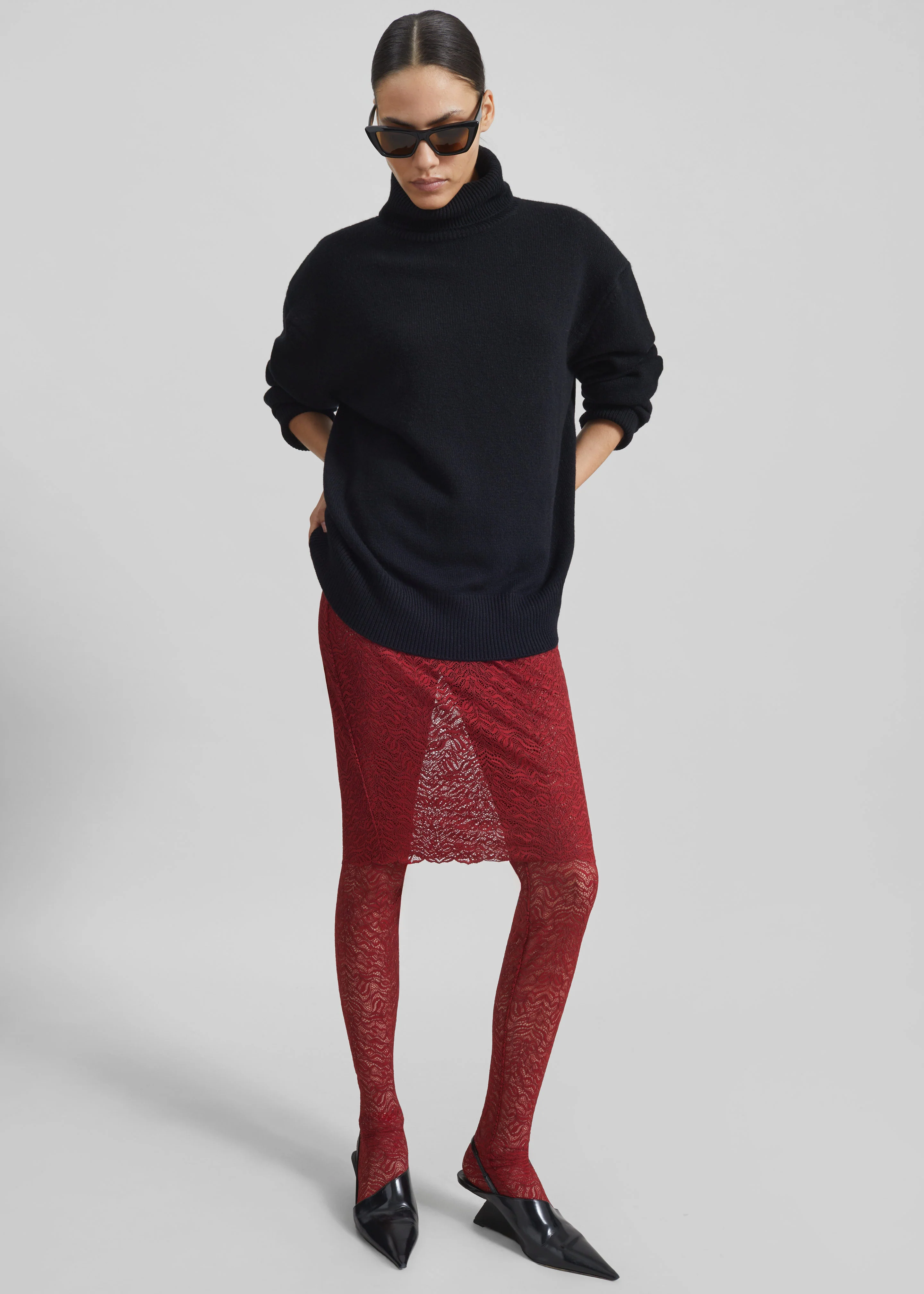Beaufille Dorado Skirt Leggings - Burgundy
