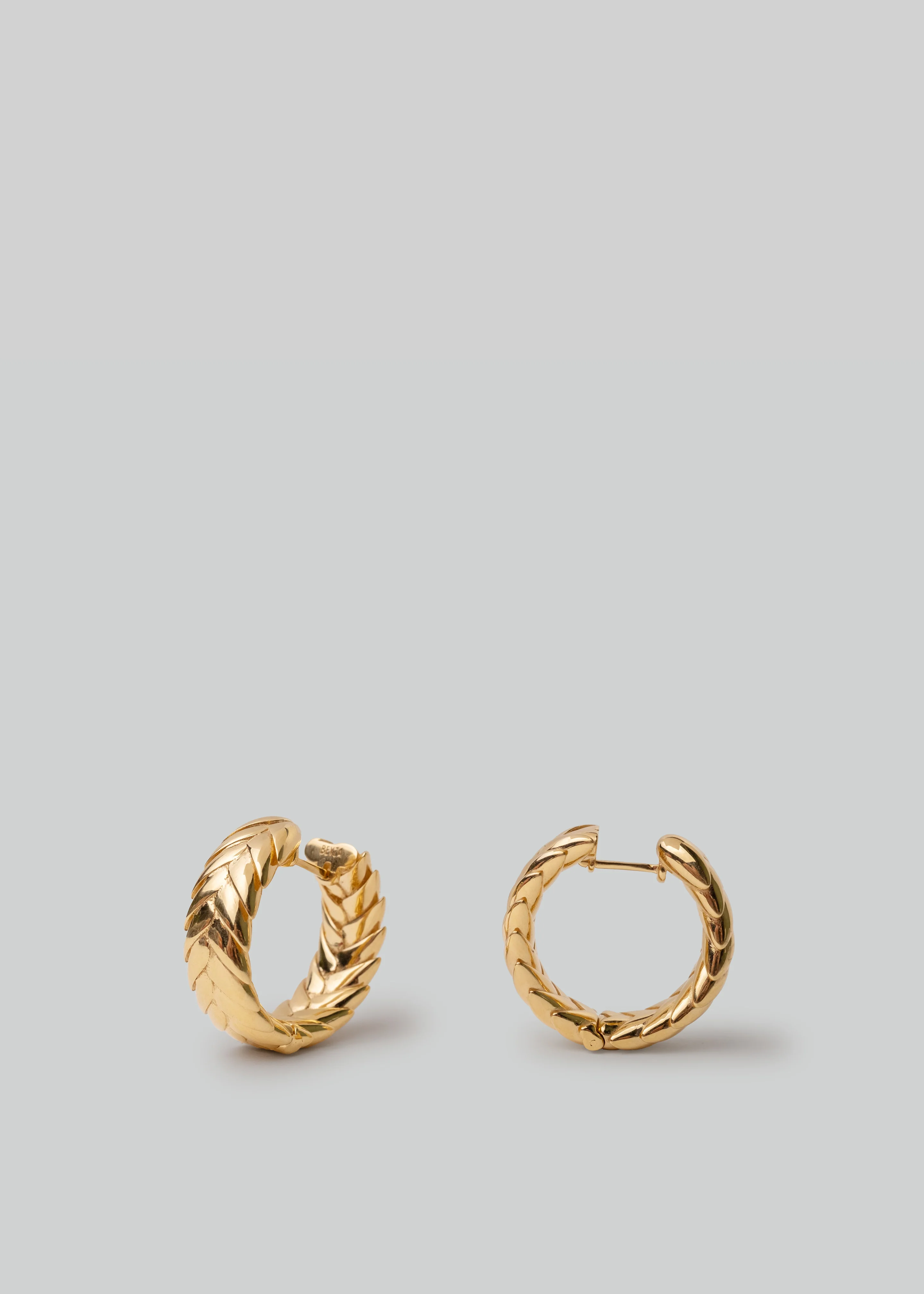 Bevza Spikelet Hoops - Gold - Image 2