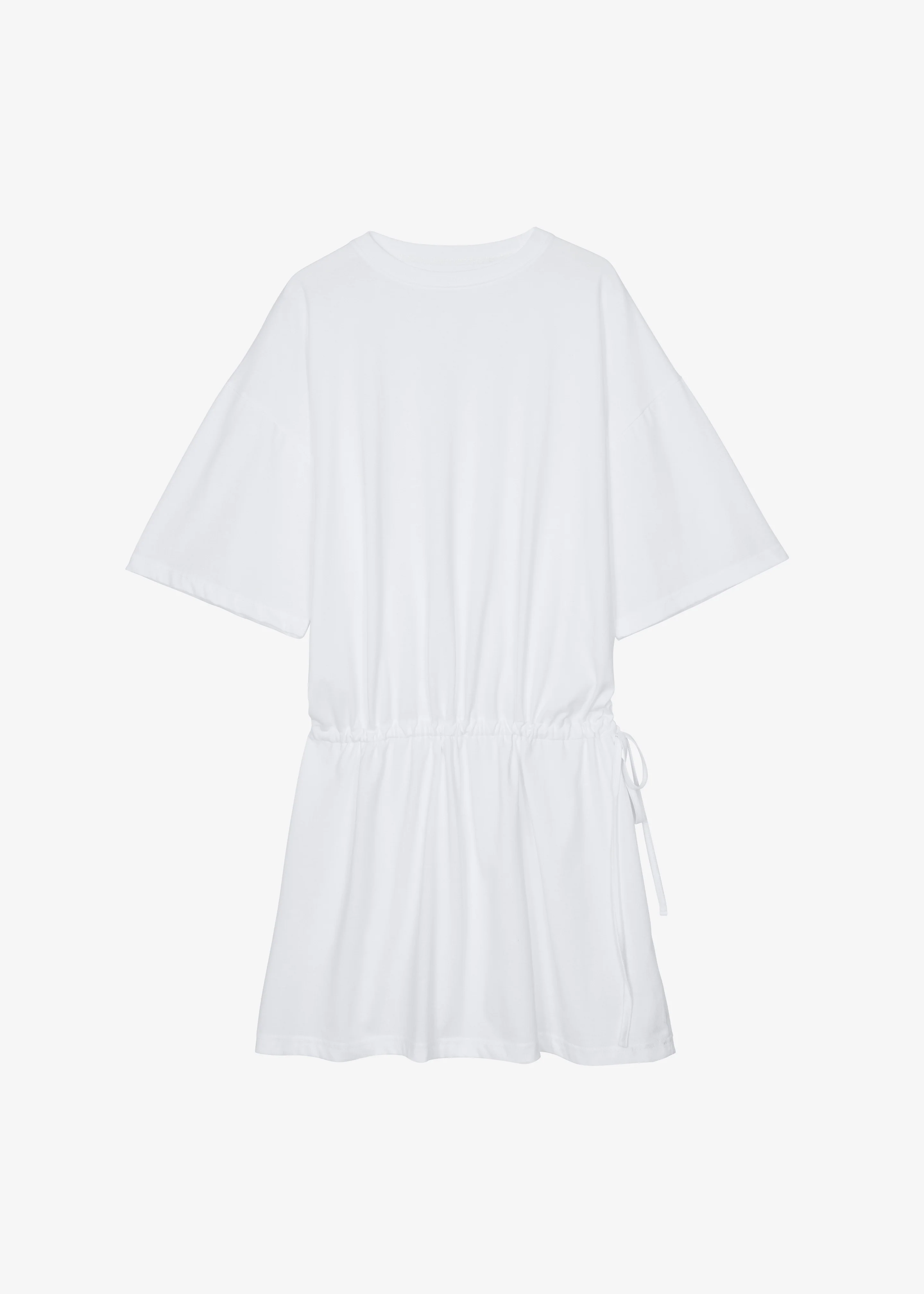 Calitri Drop Waist T-Shirt Dress - White - Image 7