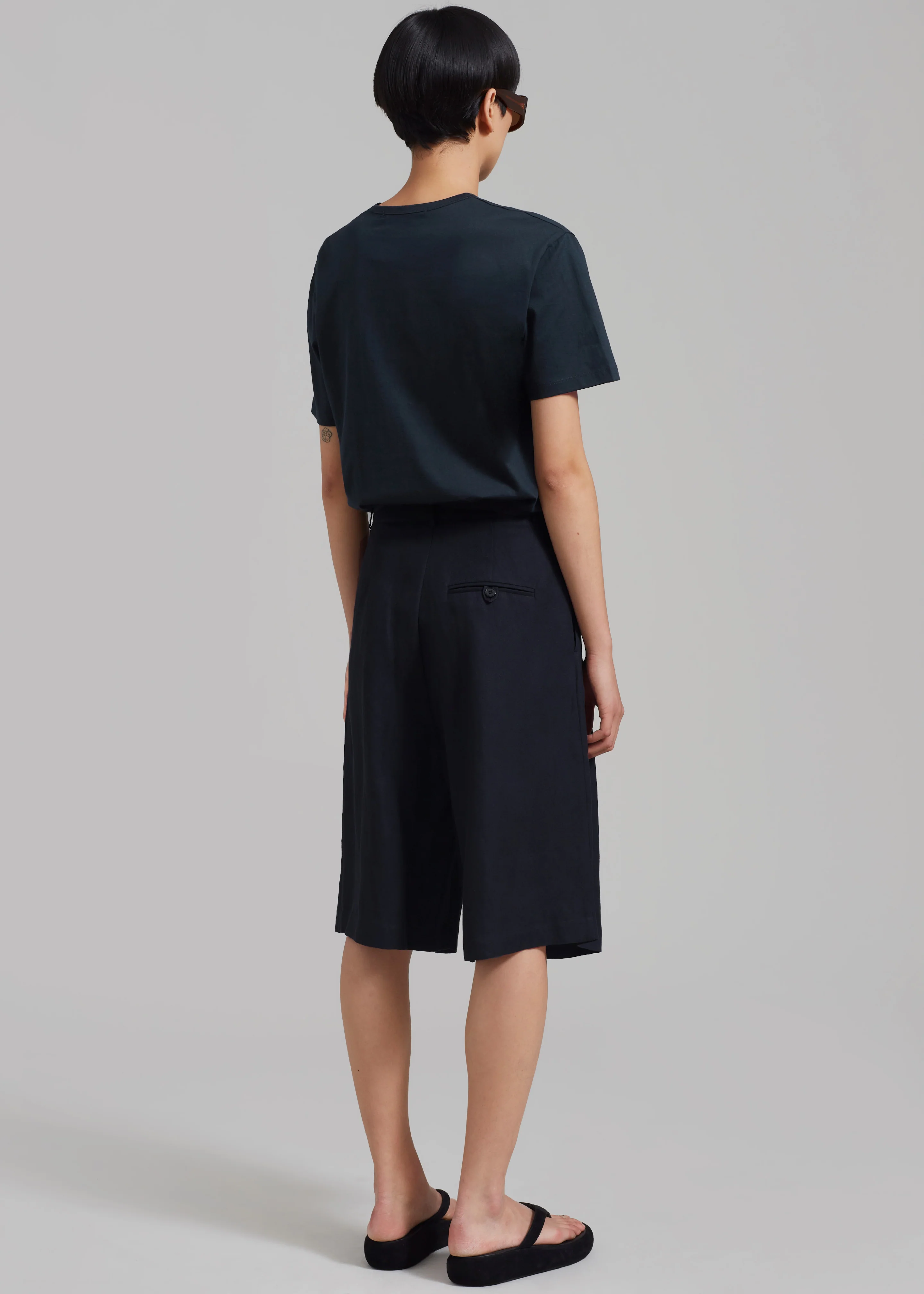 Connell Boxy Tee - Navy - Image 8