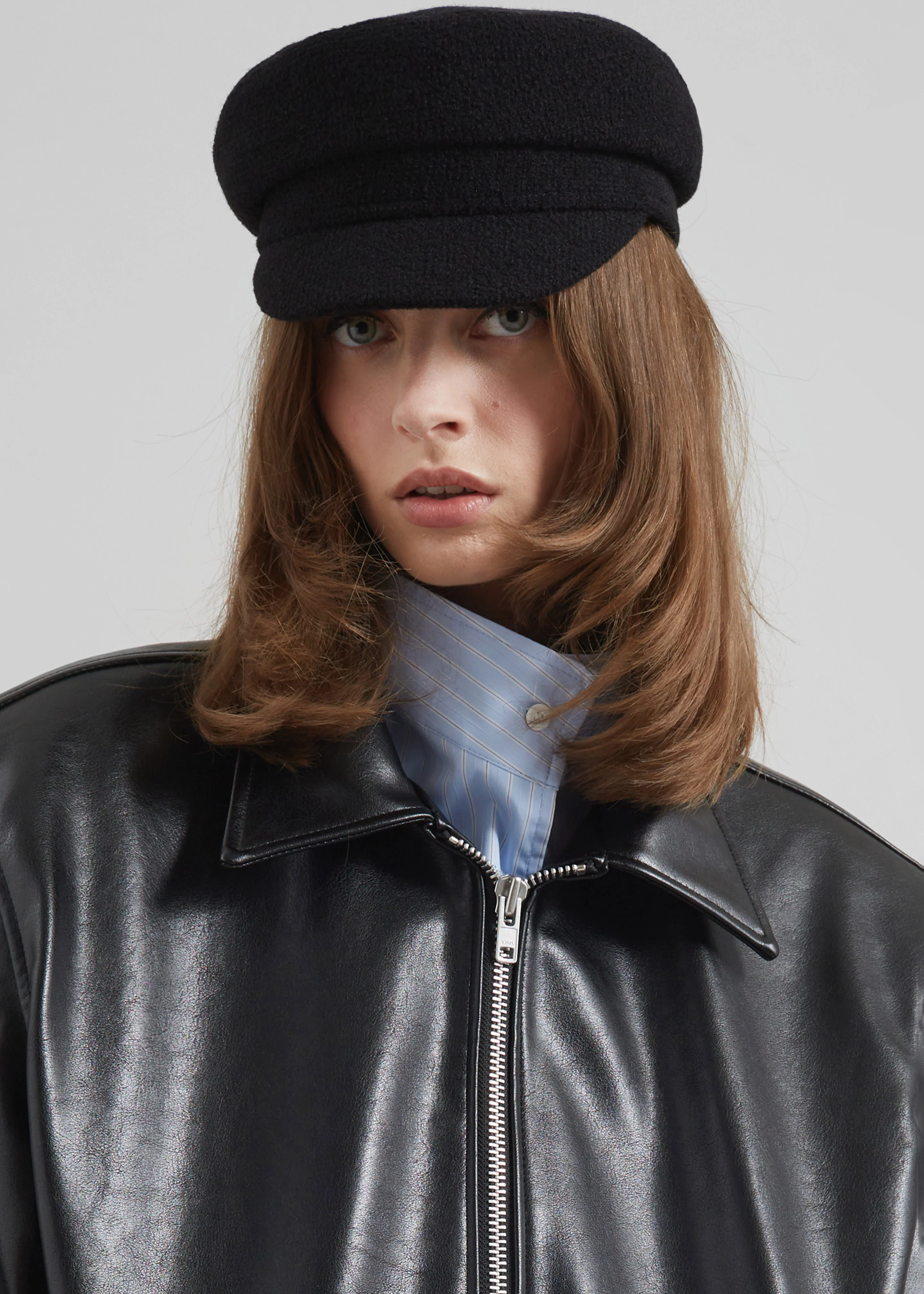 Corbet Newsboy Cap - Black - Image 2