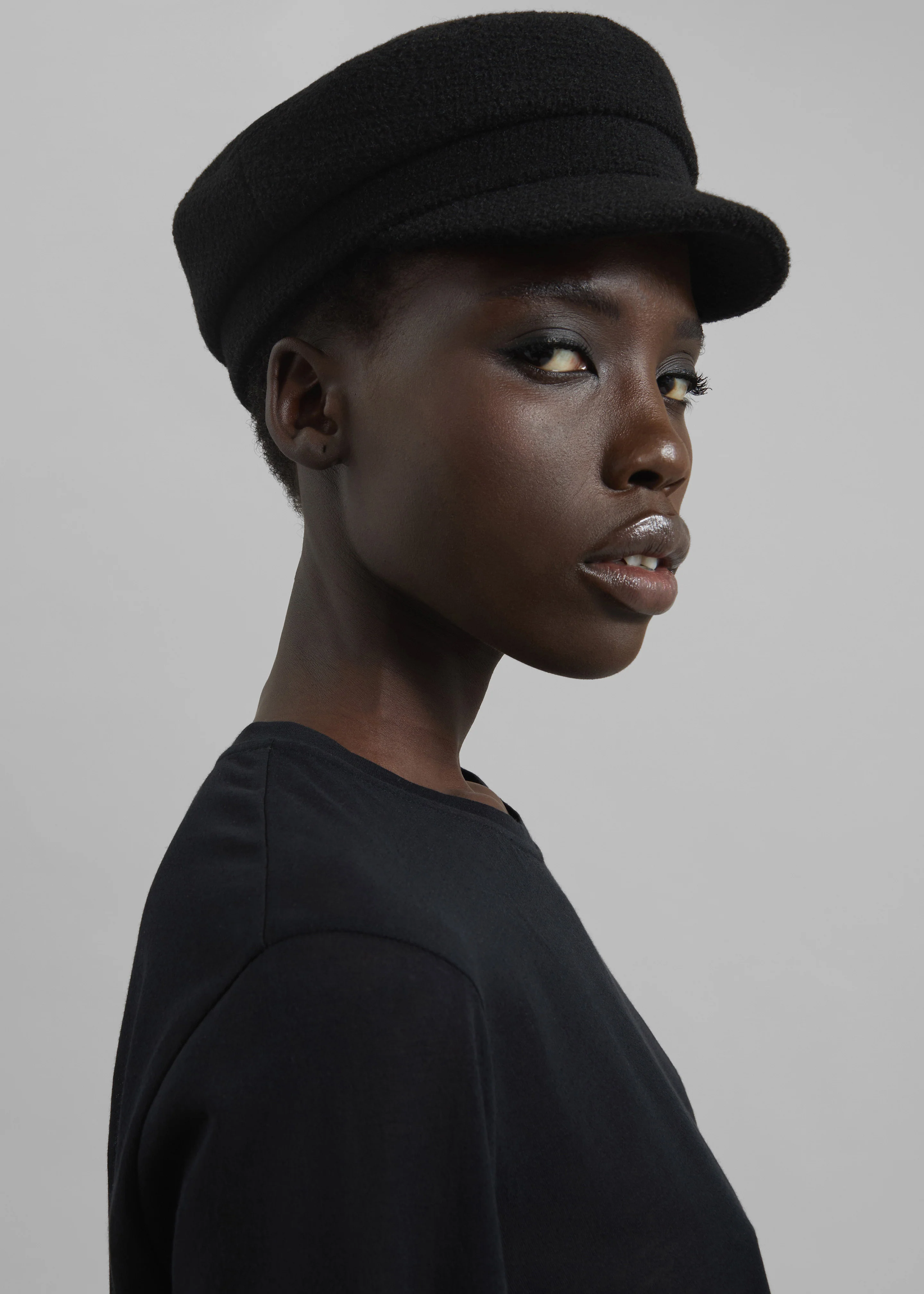 Corbet Newsboy Cap - Black - Image 6