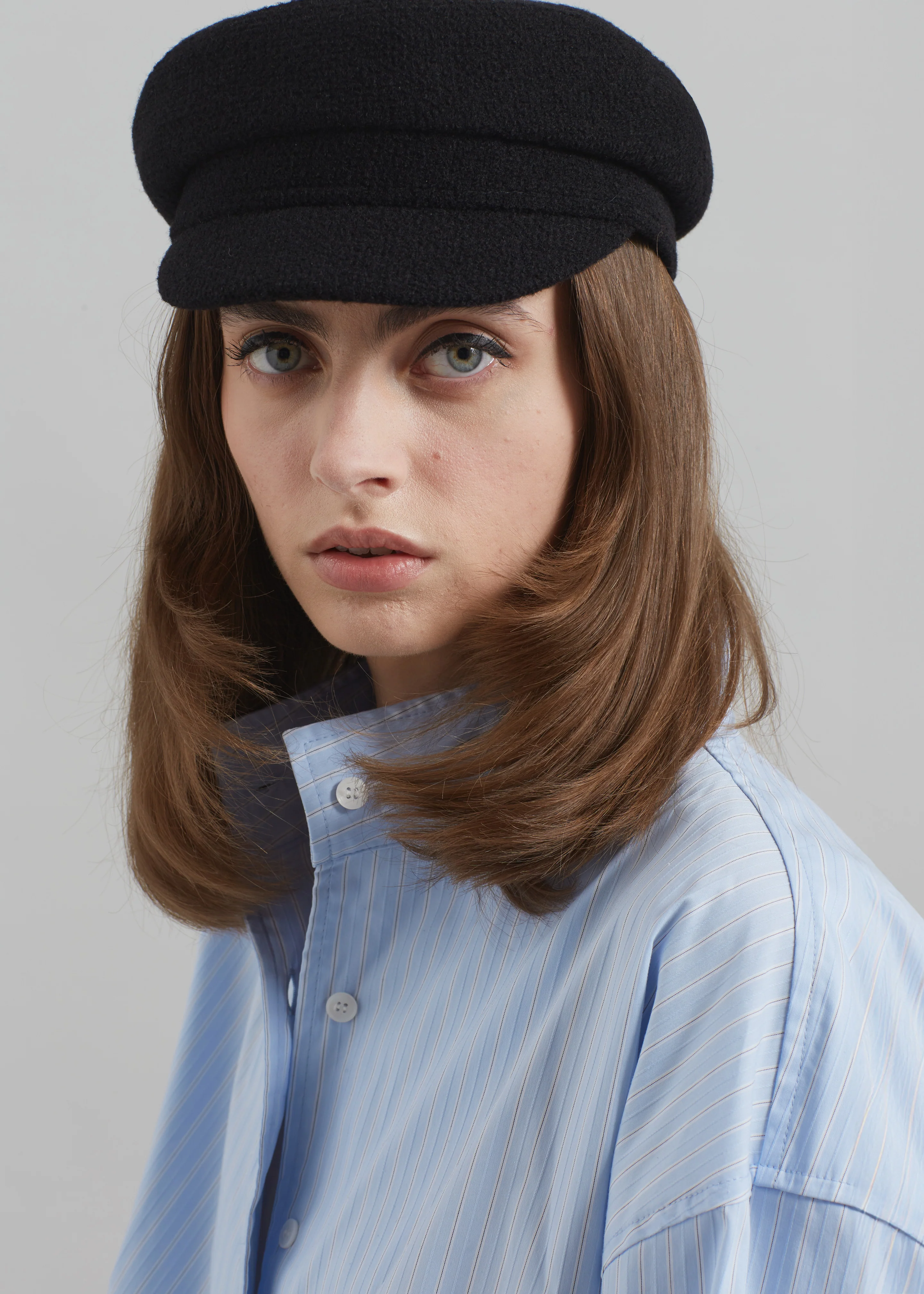 Corbet Newsboy Cap - Black - Image 7