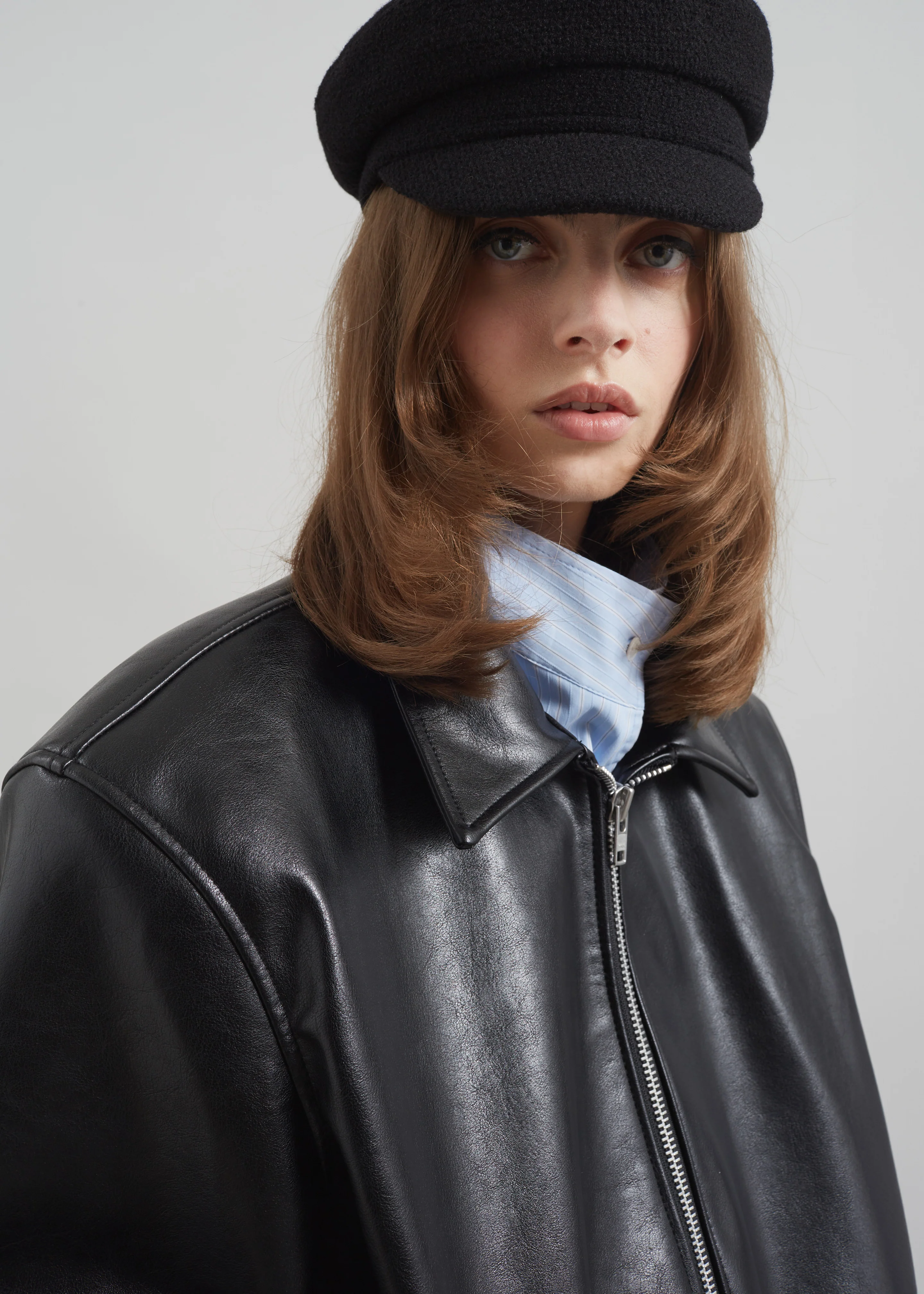 Corbet Newsboy Cap - Black - Image 8