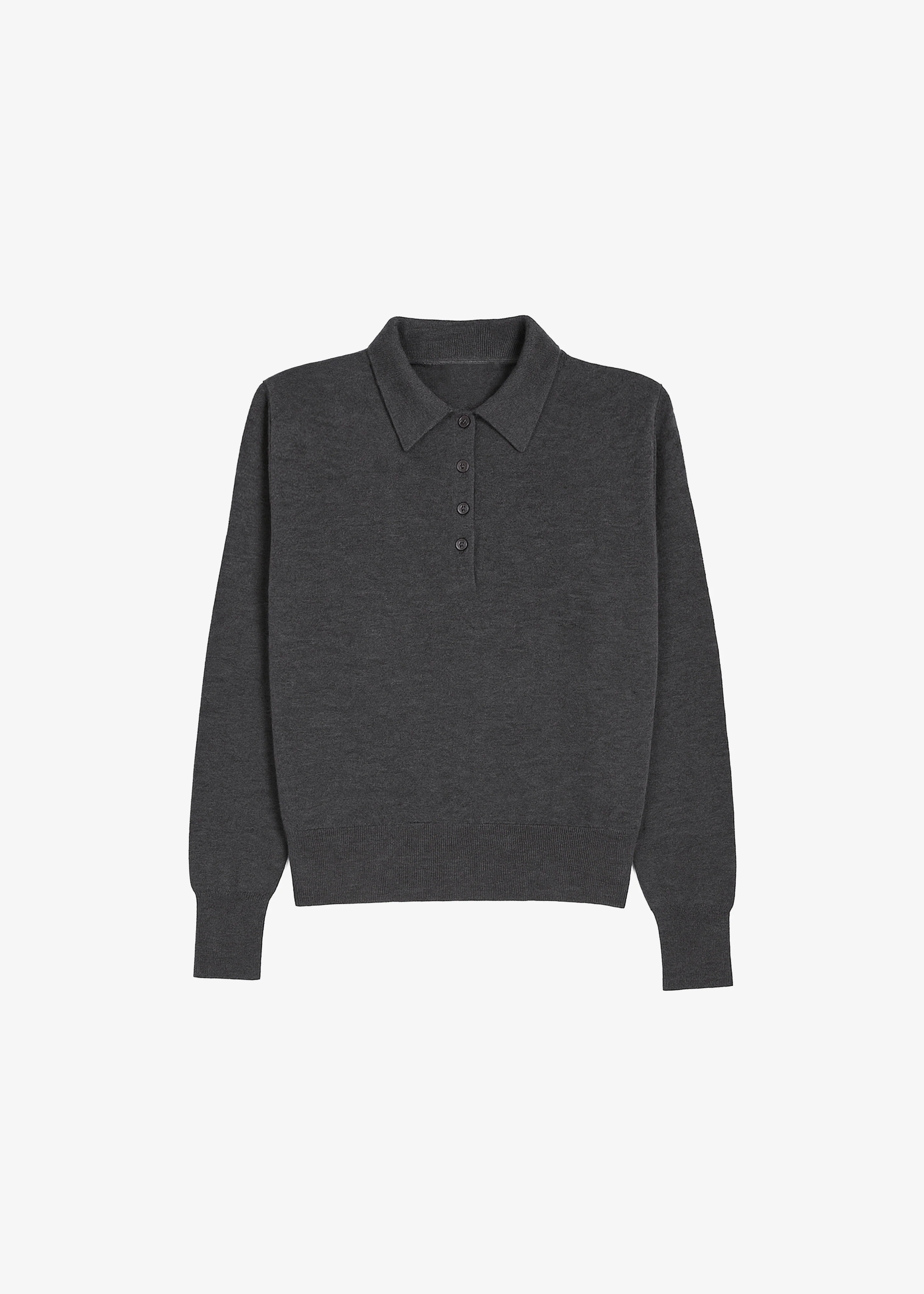 Croydon Padded Knit Polo - Grey - Image 7