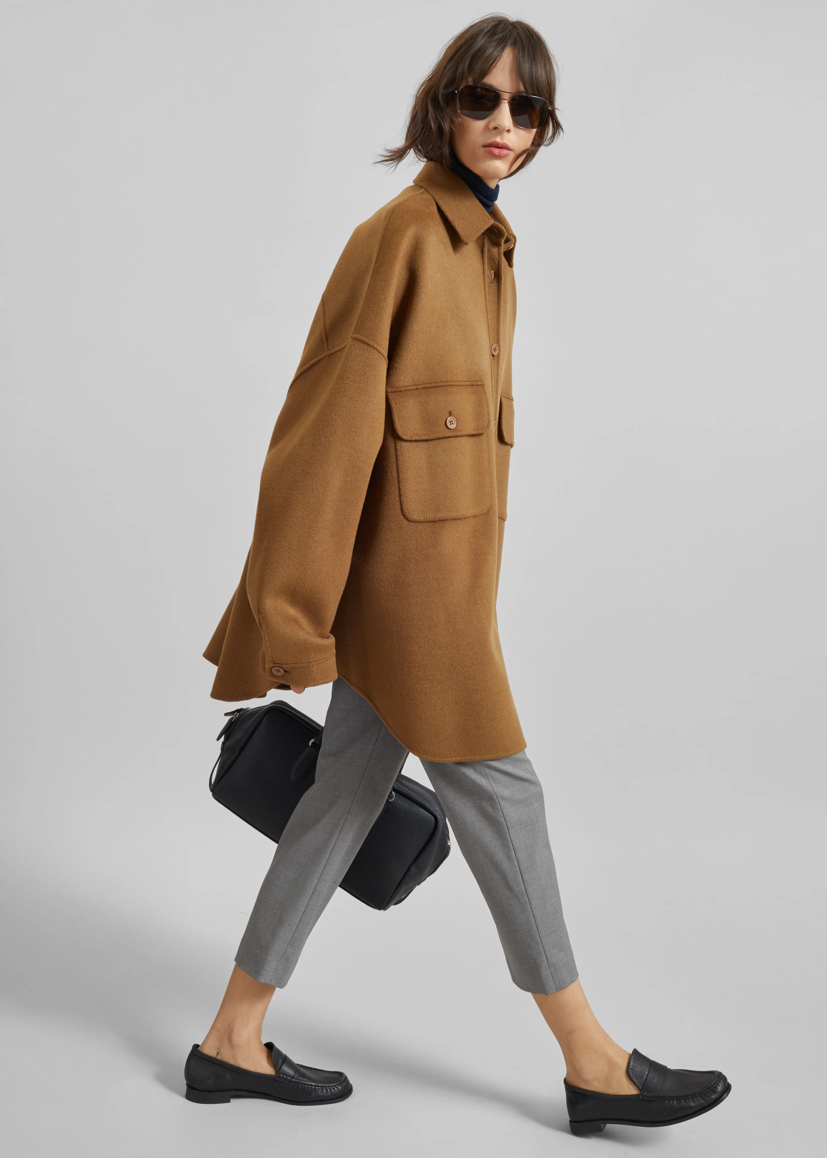 Dallas Wool Overshirt - Camel