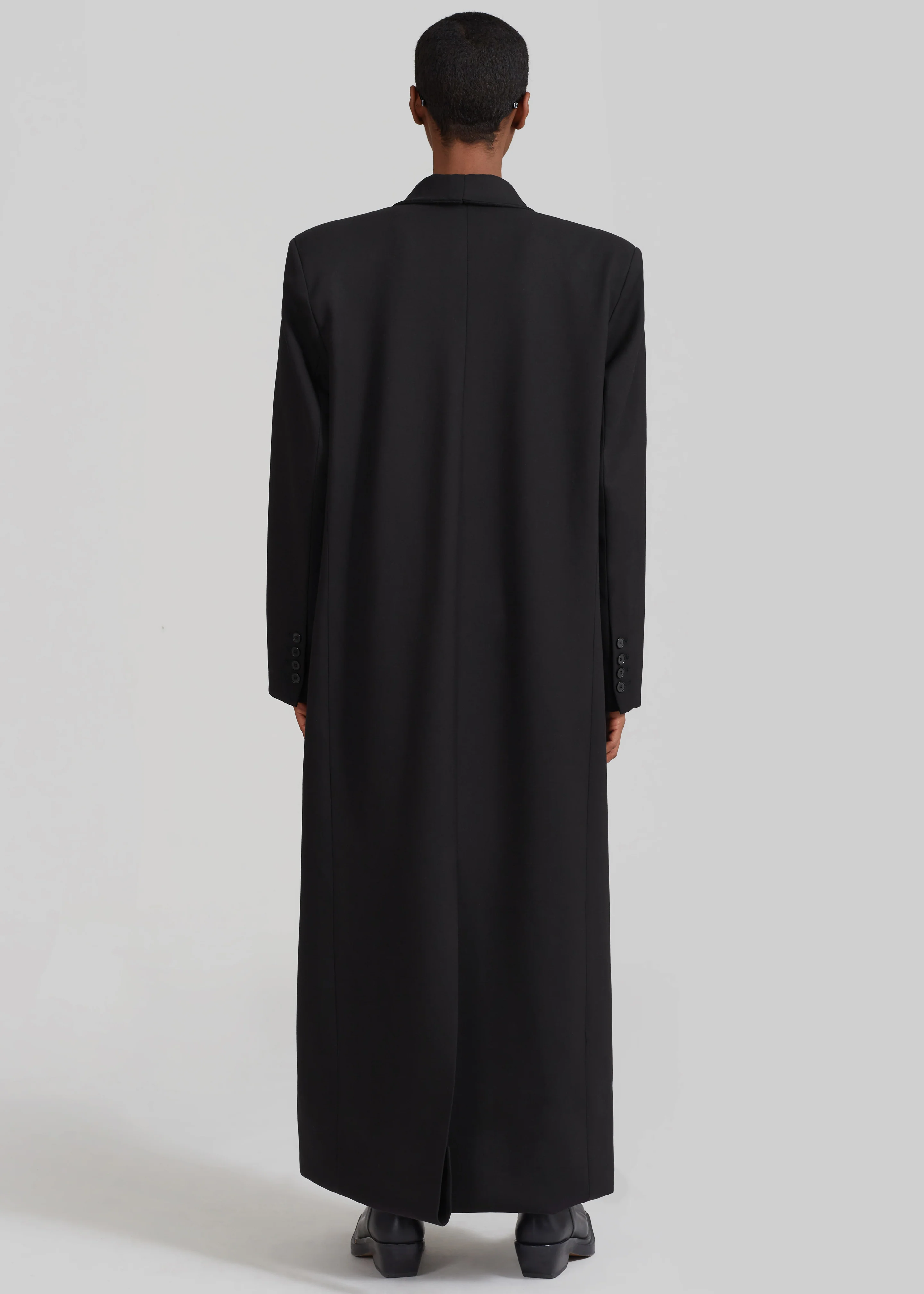 Delphina Long Coat - Black - Image 9