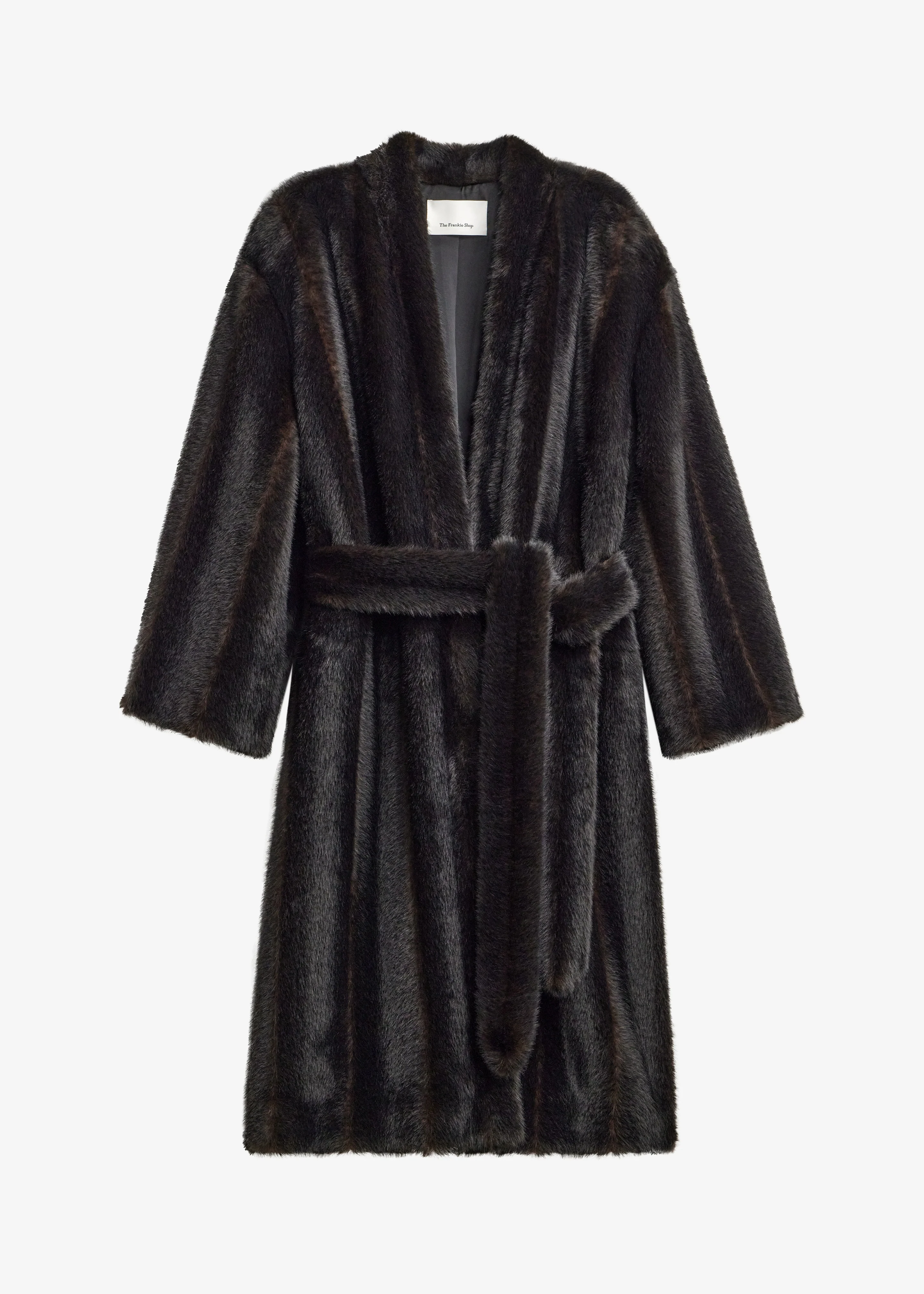 Destiny Padded Faux Fur Coat - Brown - Image 10