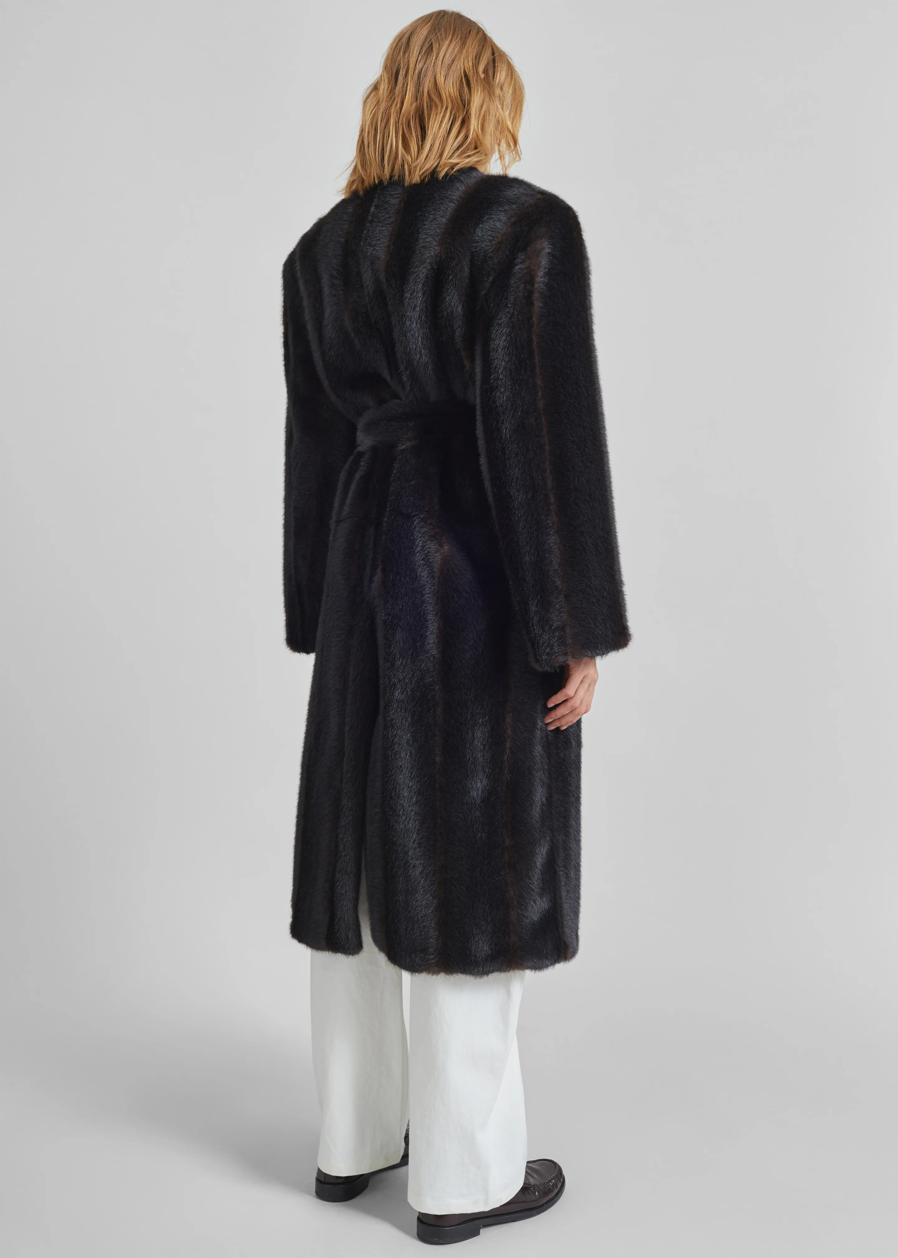 Destiny Padded Faux Fur Coat - Brown - Image 9