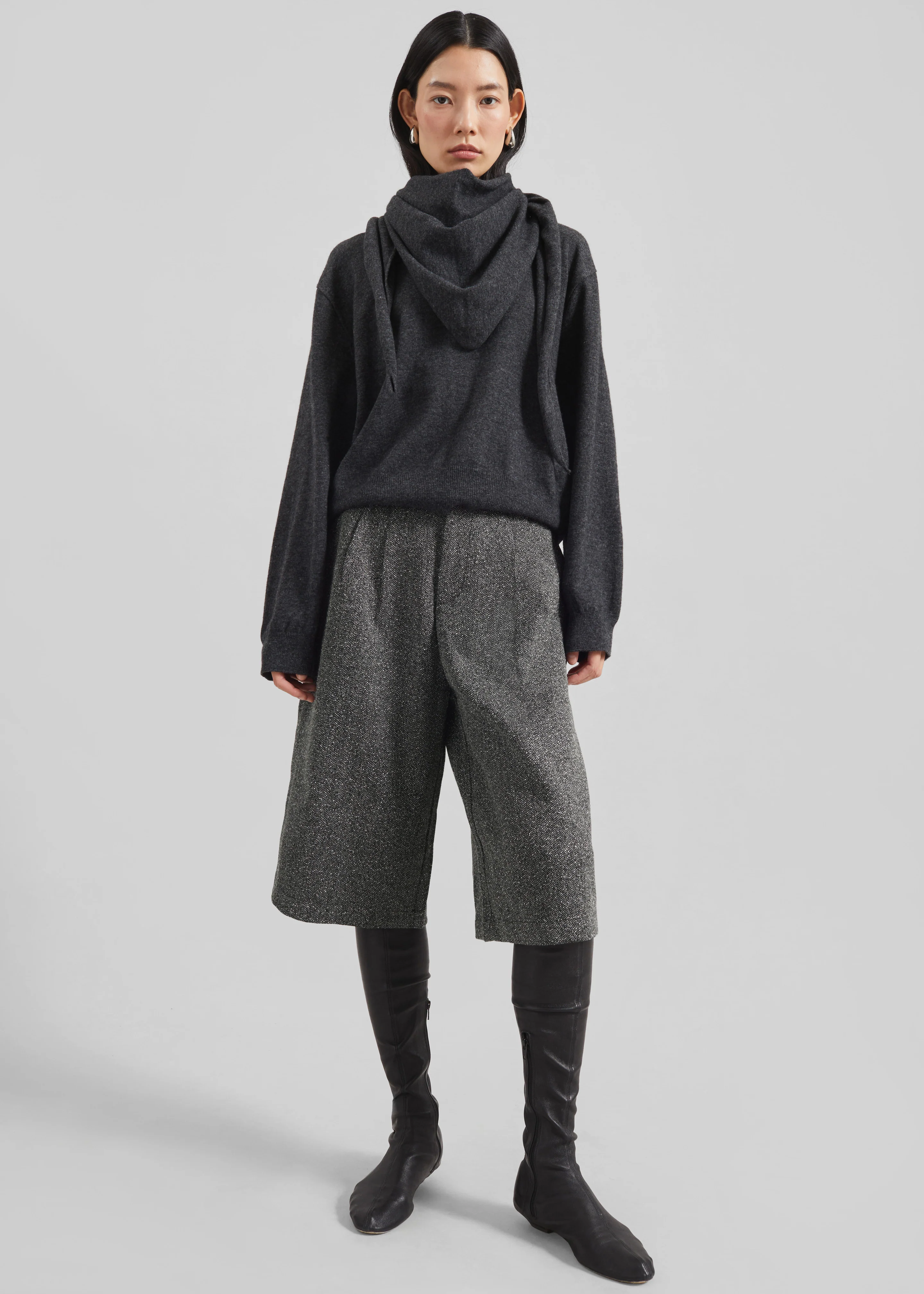 Dunley Bermuda Shorts - Charcoal Melange