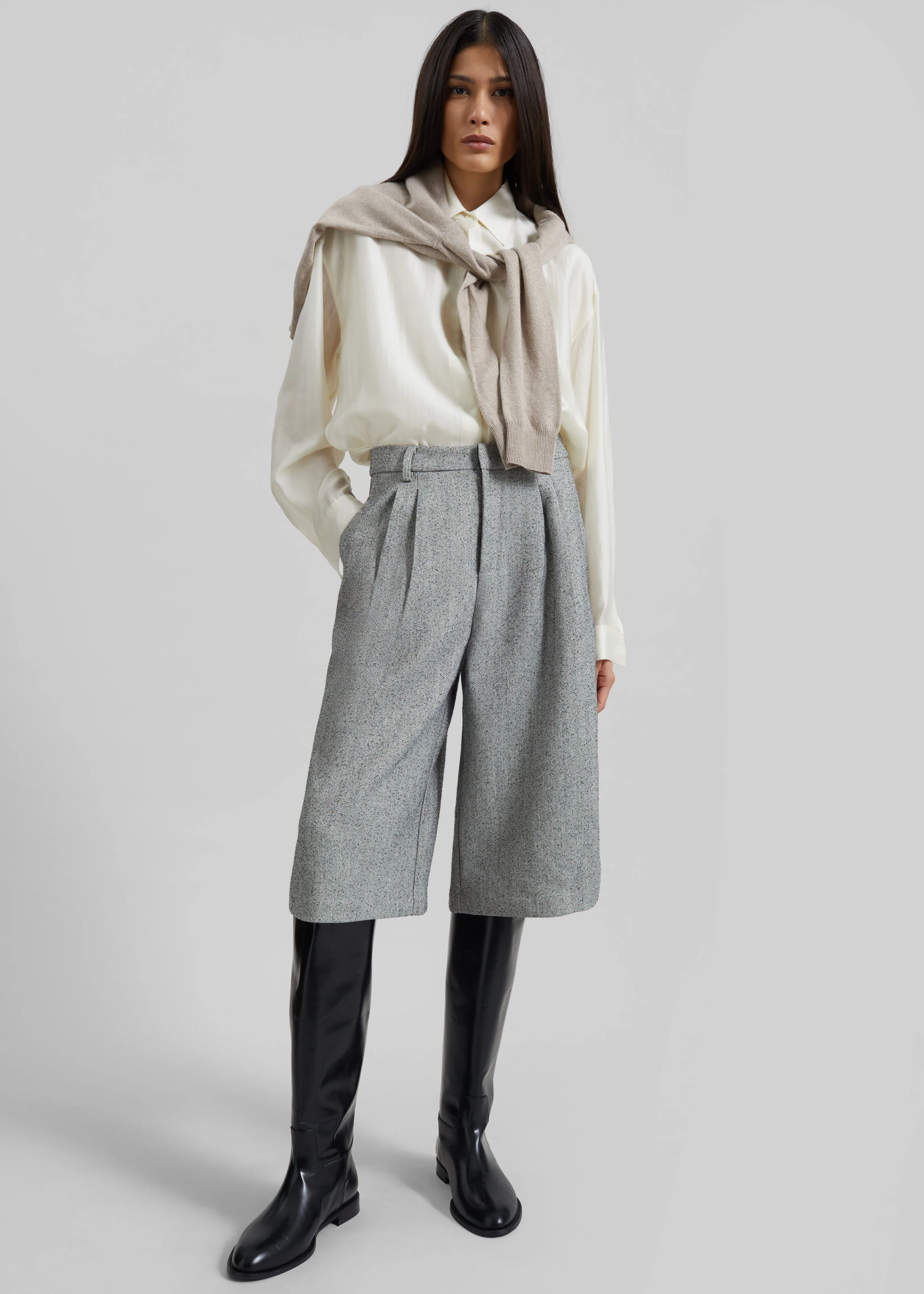 Dunley Bermuda Shorts - Grey Melange