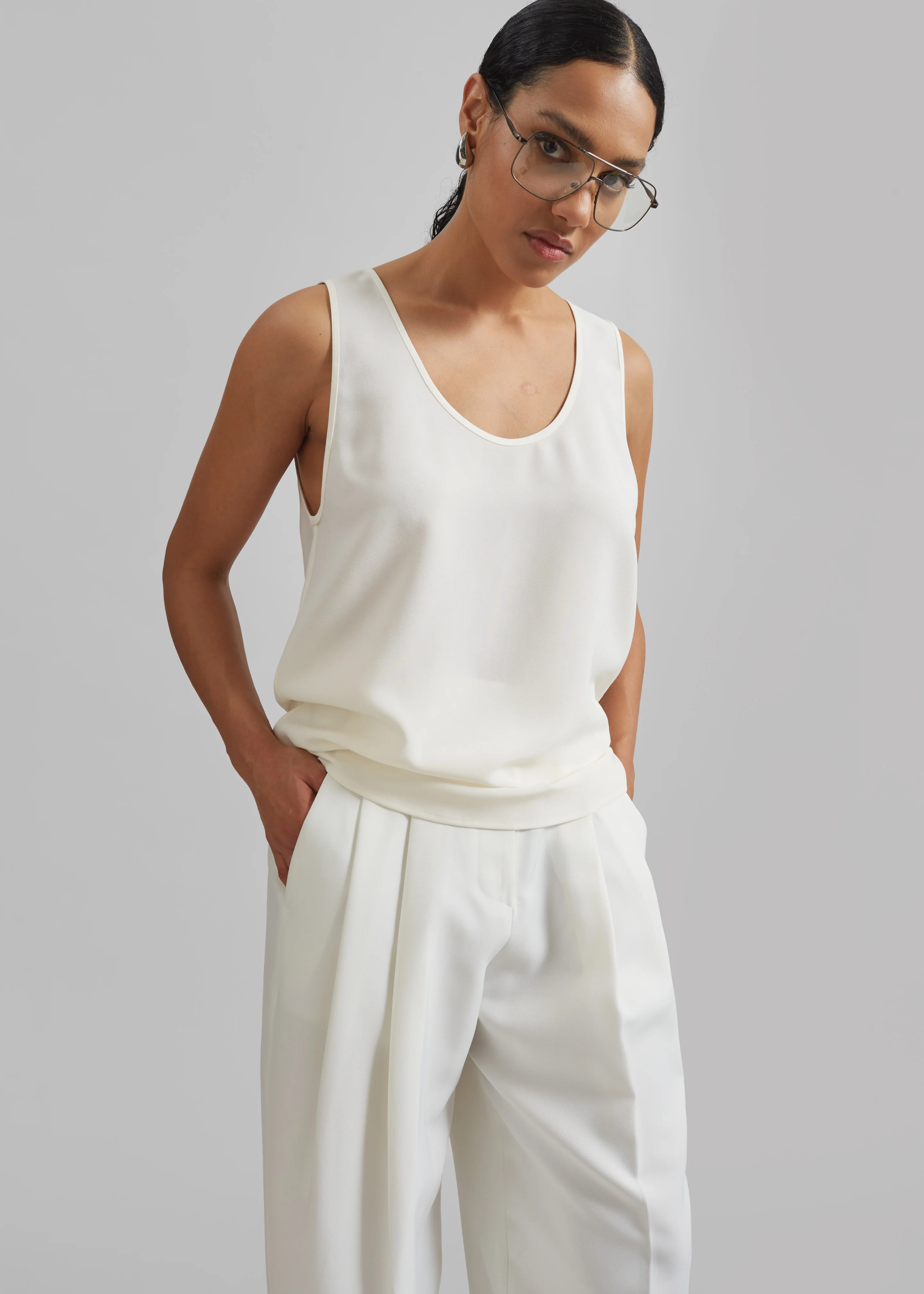 Esten Tank Top - Ivory