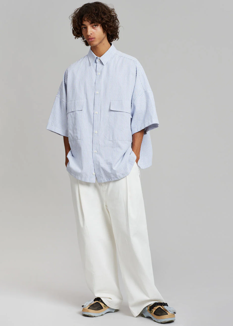 Ethan Pocket Shirt - Blue Stripe - Image 6