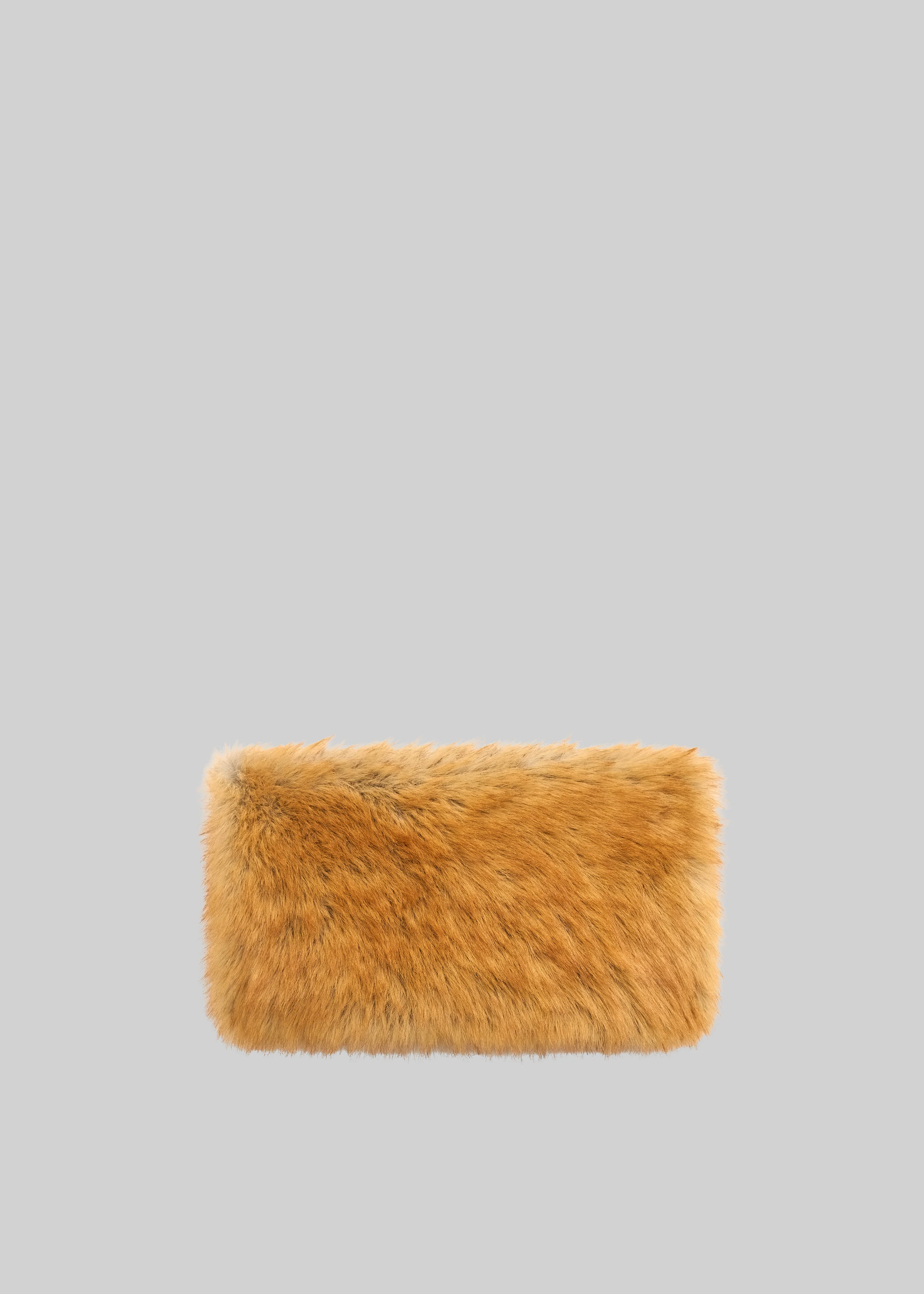 Ginevra Faux Fur Scarf - Camel - Image 2