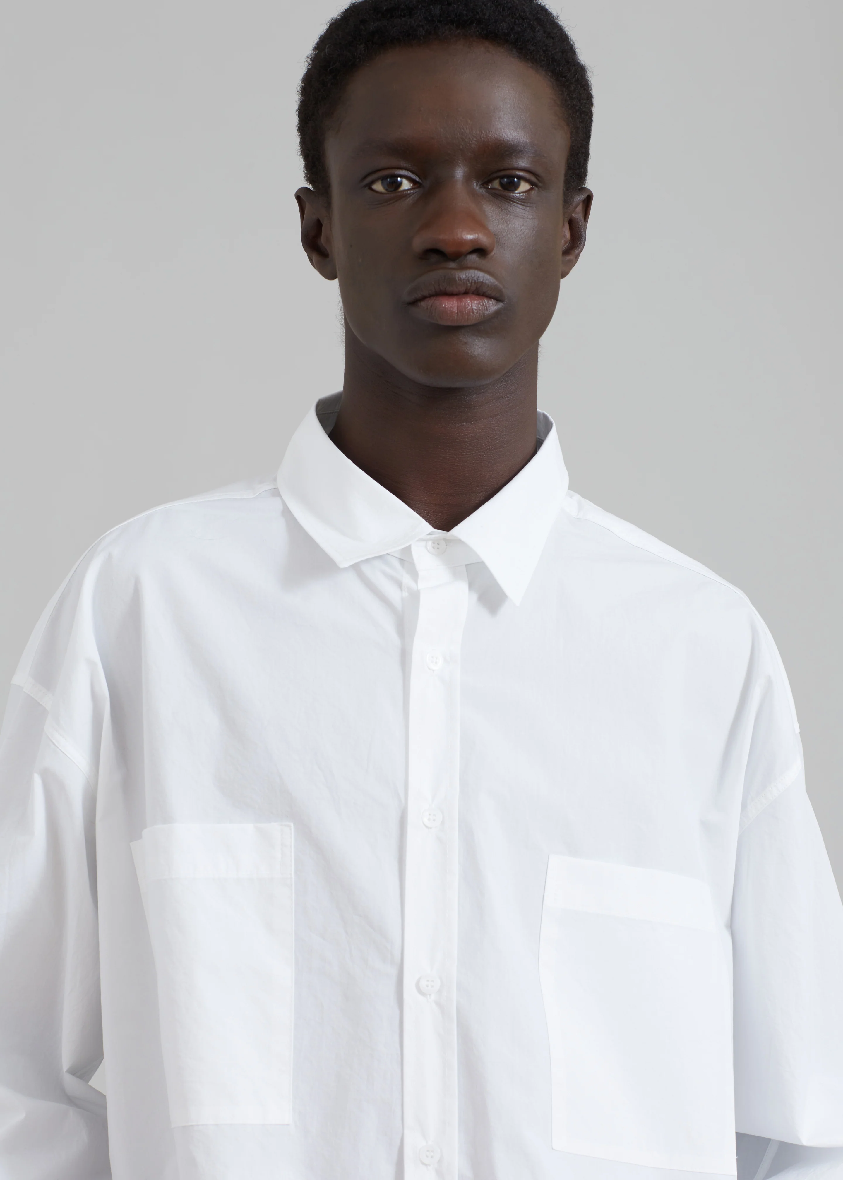 Gus Oversized Shirt - White - Image 11