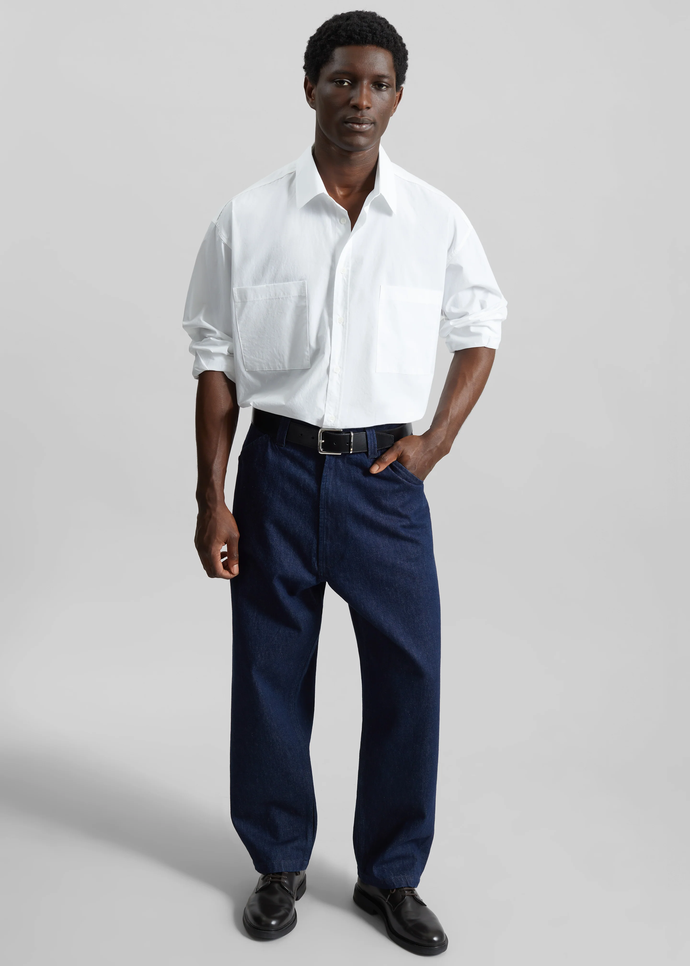 Gus Oversized Shirt - White - Image 4
