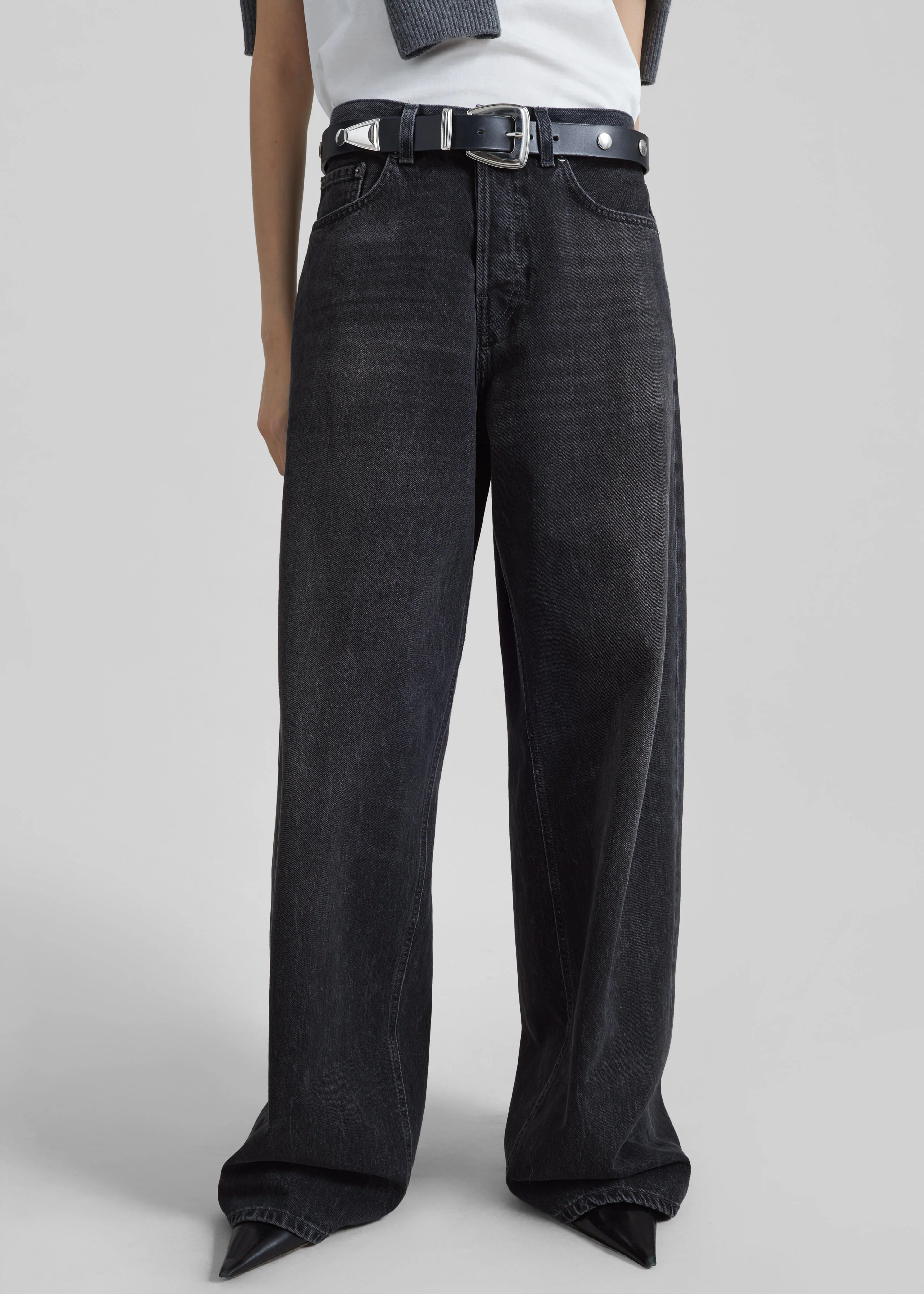 Haikure Bethany Jeans - Authentic Black Wash - Image 2