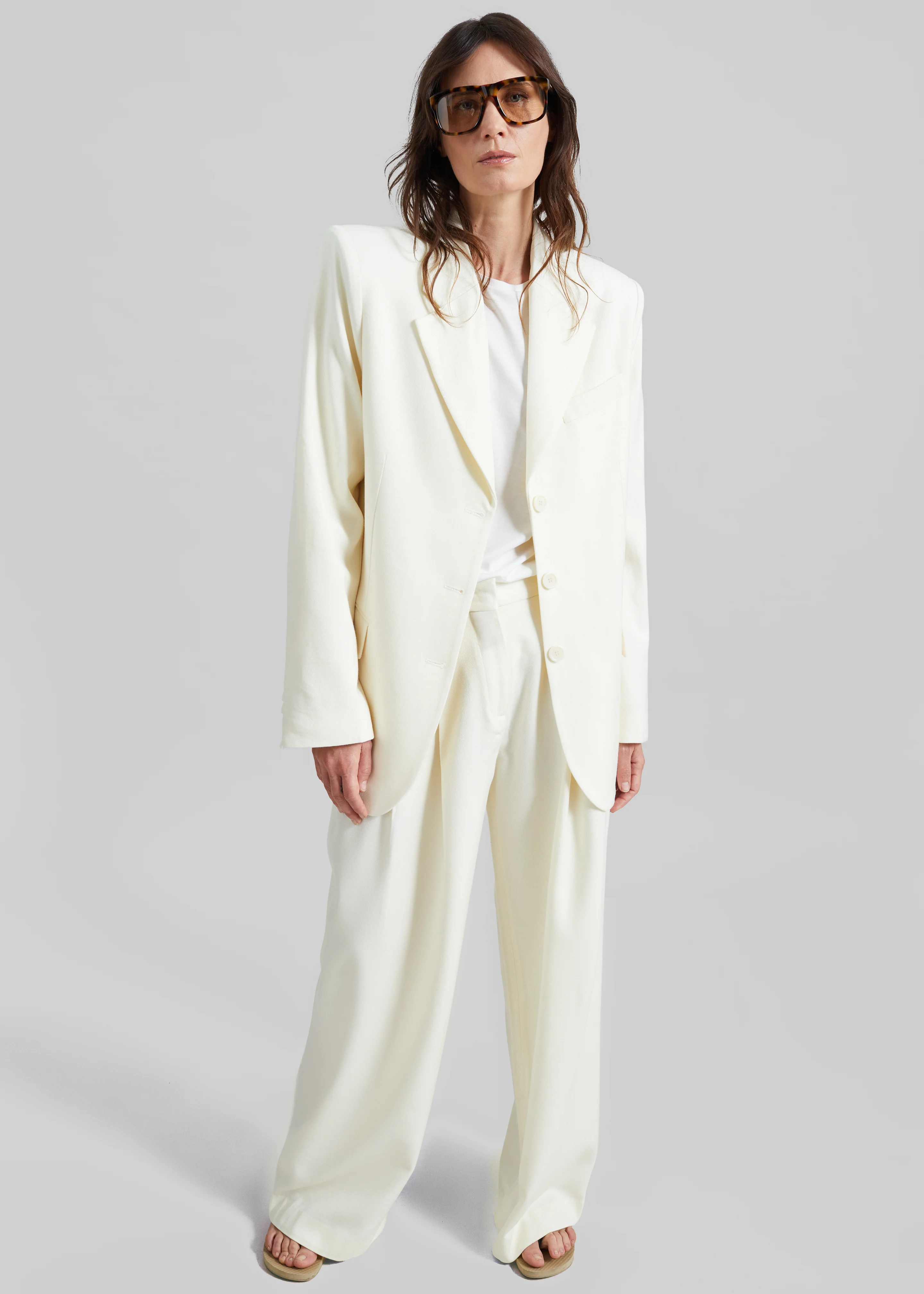 Halser Pintuck Trousers - Ivory