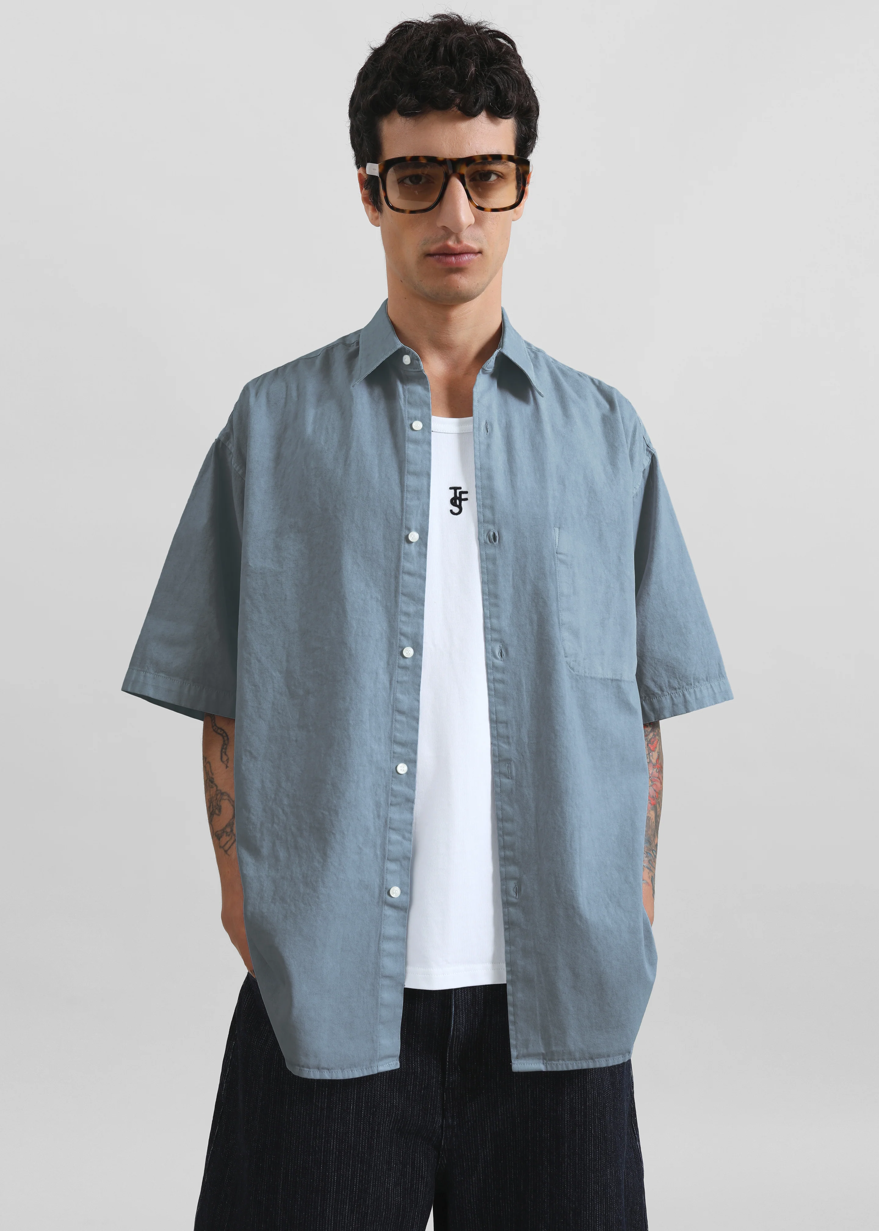 Havre Button Down Shirt - Blue - Image 2