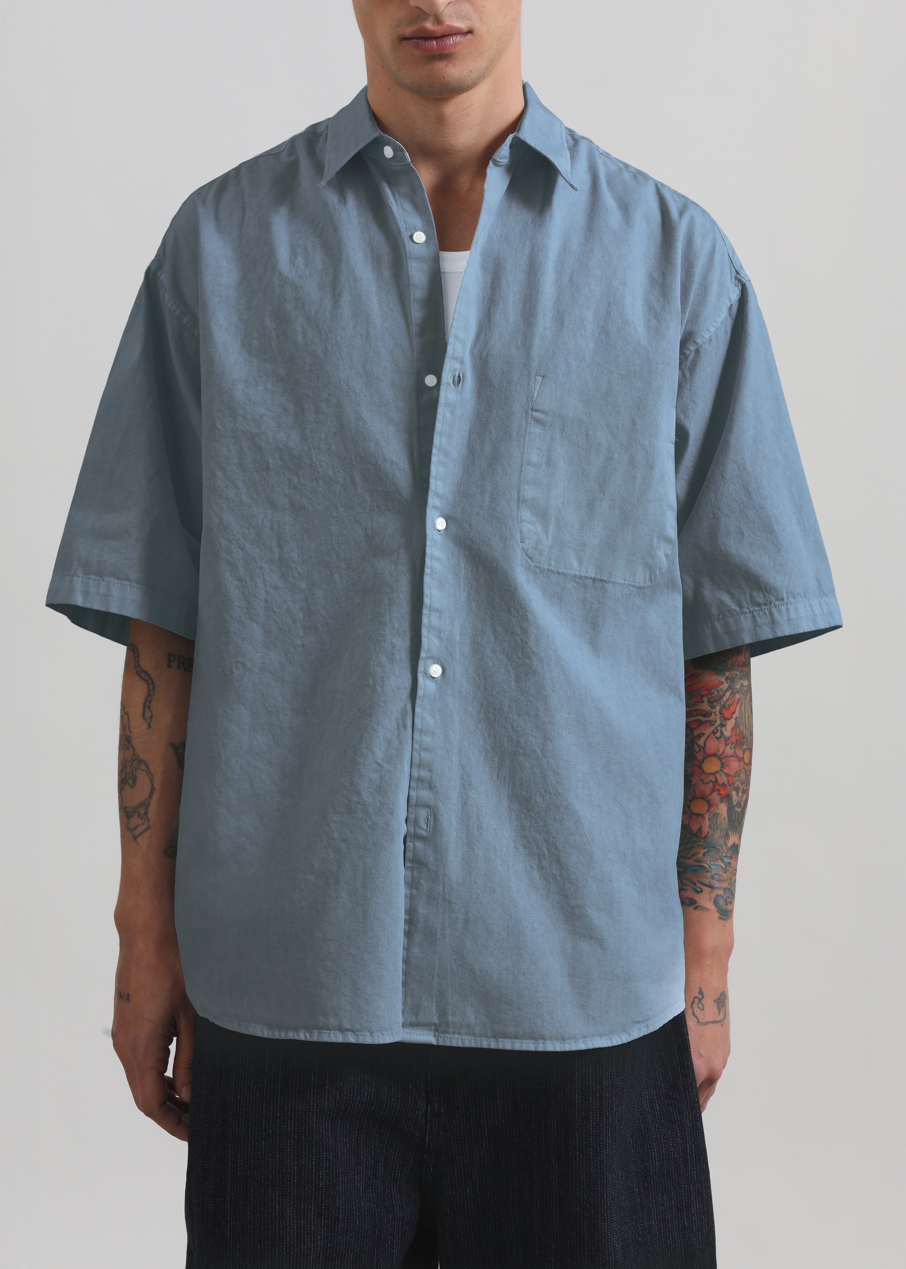 Havre Button Down Shirt - Blue - Image 3