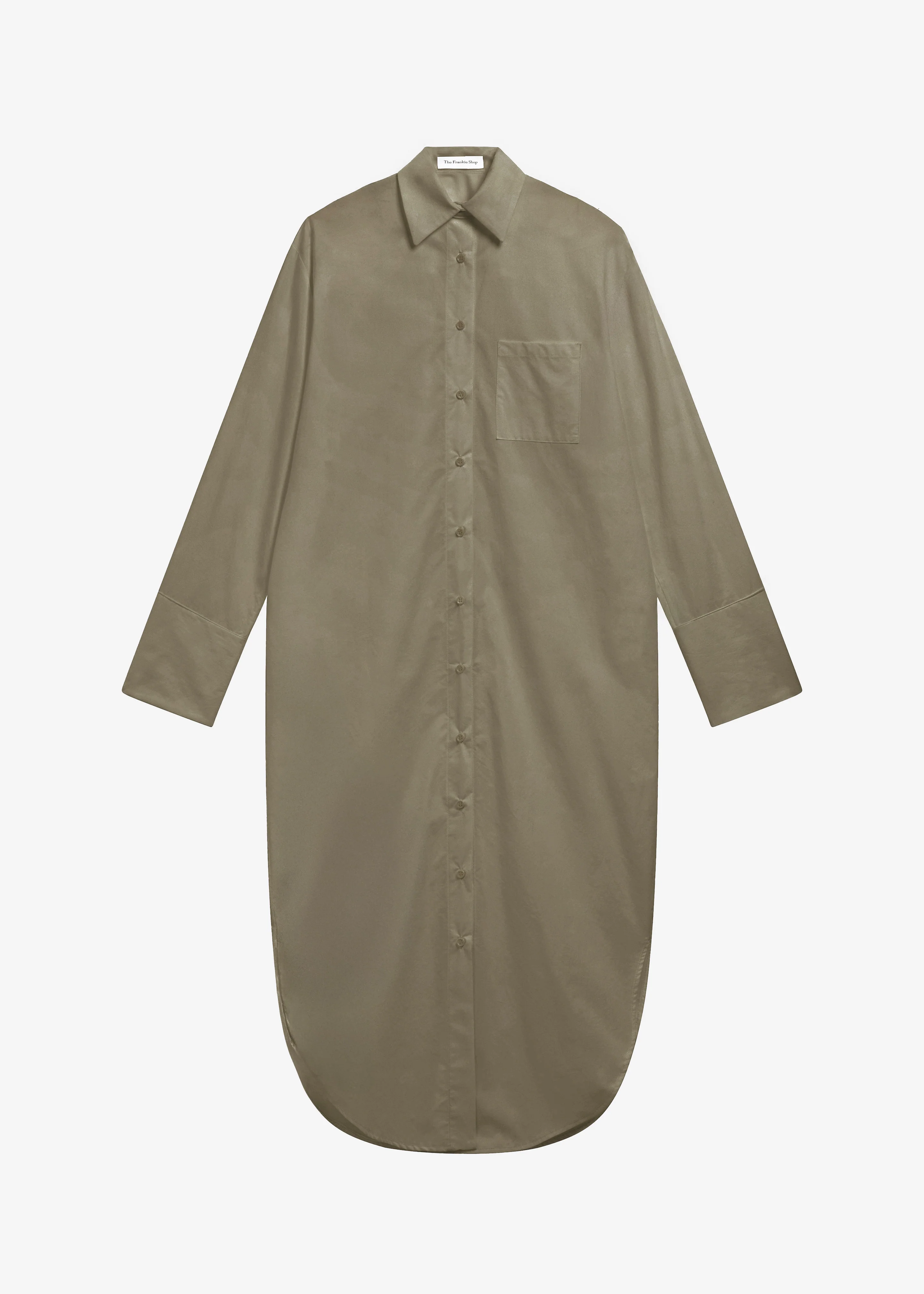 Helena Shirt Dress - Khaki - Image 7