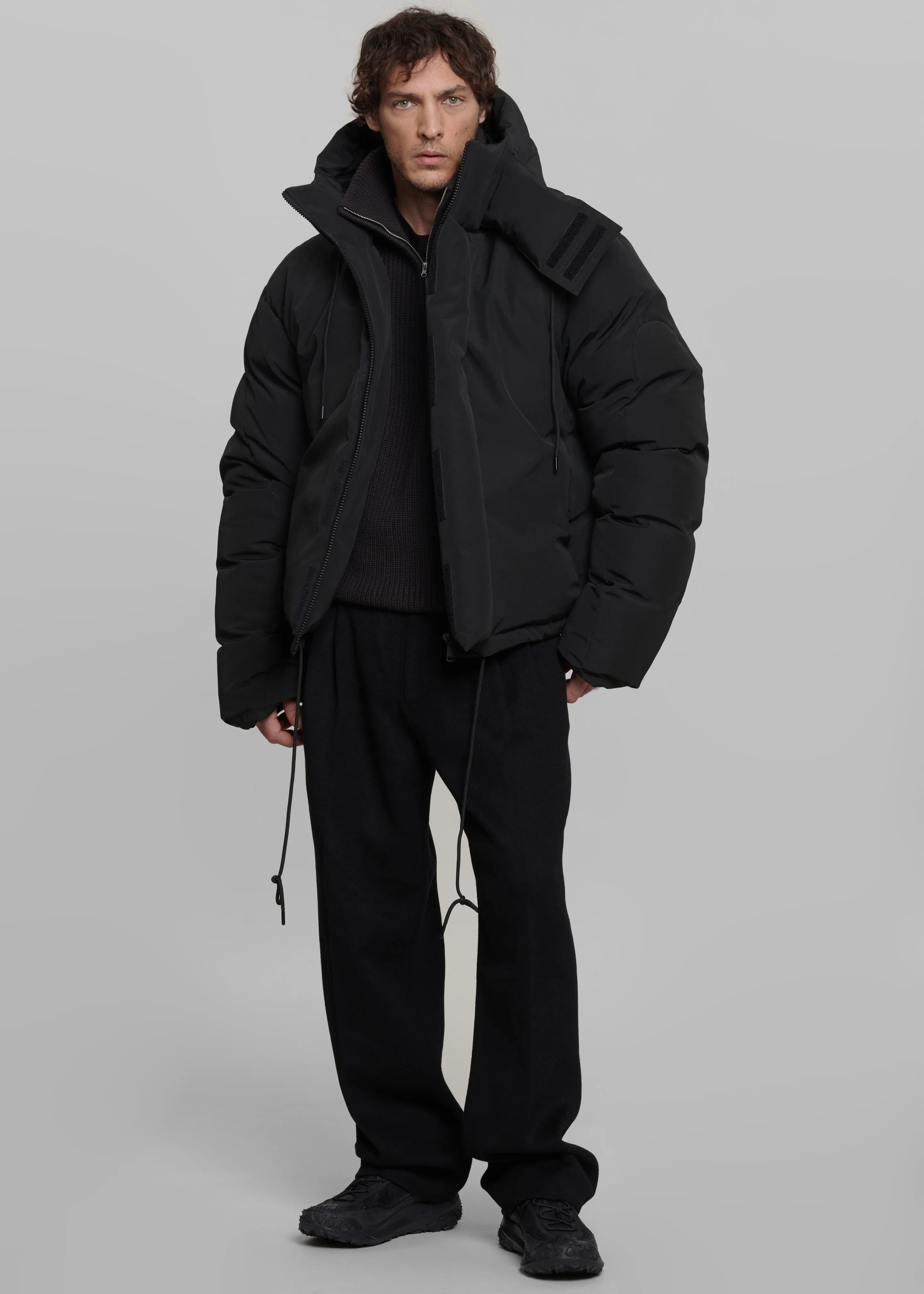 Holden Puffer Jacket - Black - Image 2