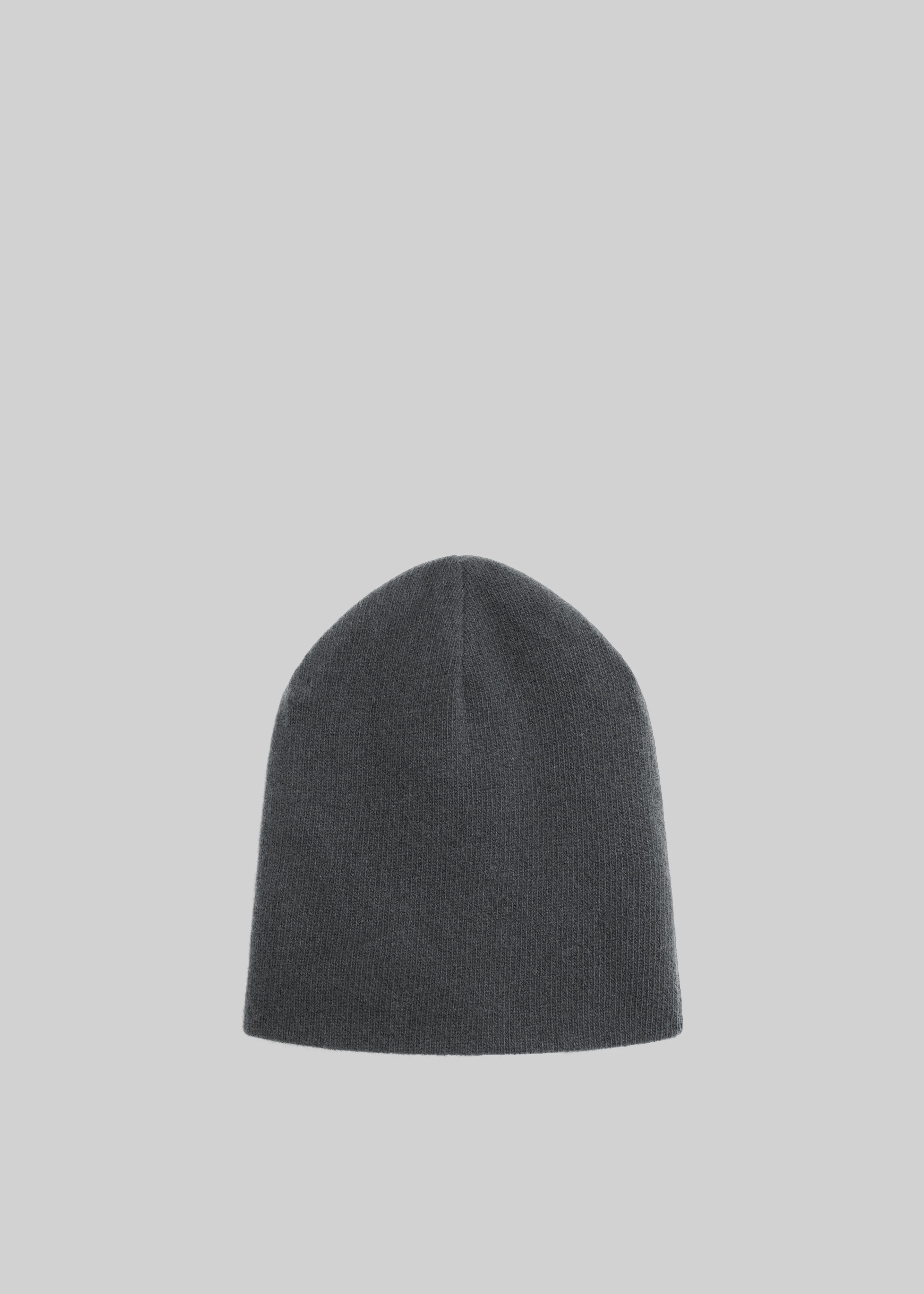 Inko Cashmere Beanie - Dark Grey - Image 2