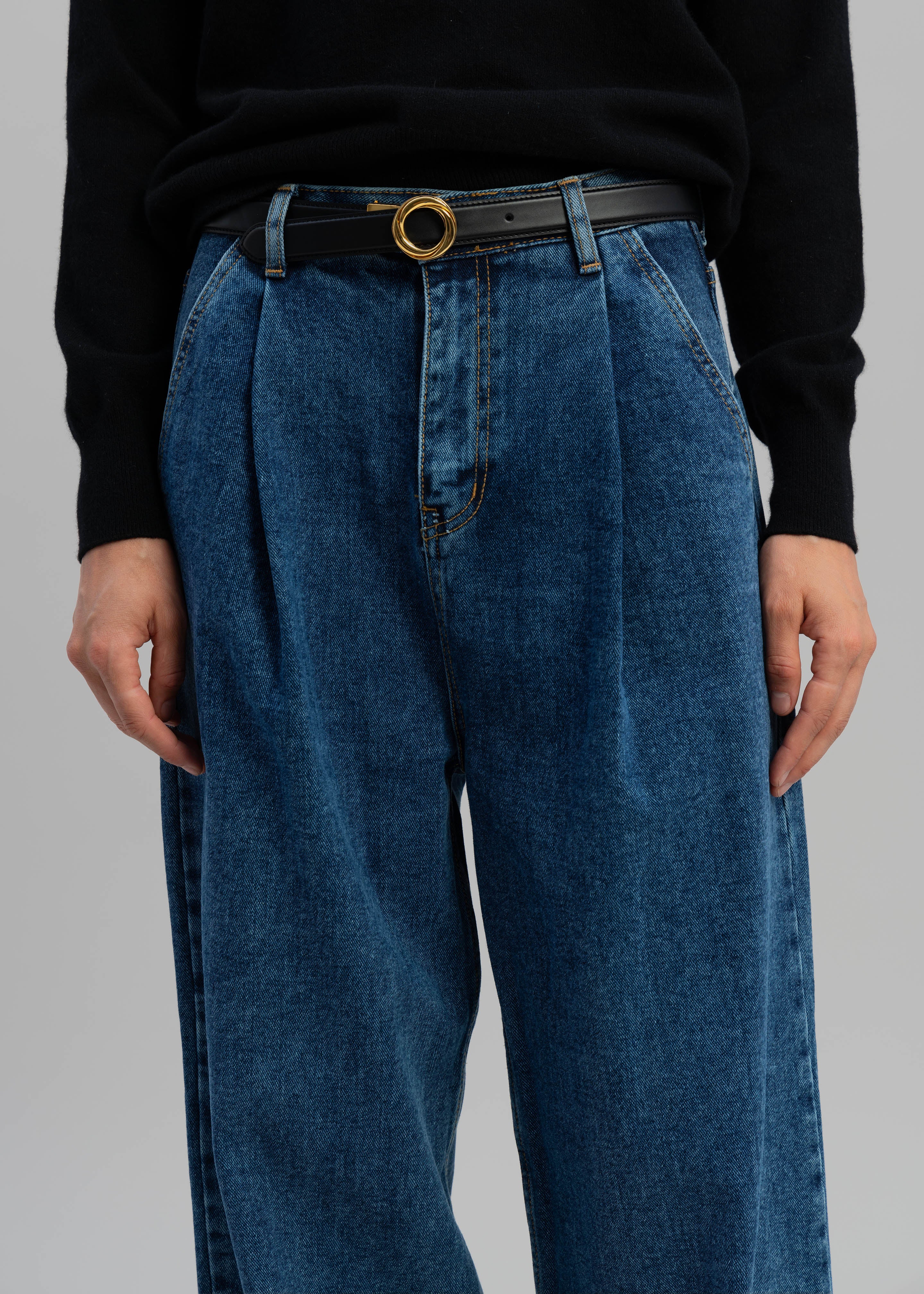 Isabella Denim Pants - Medium Wash - Image 5