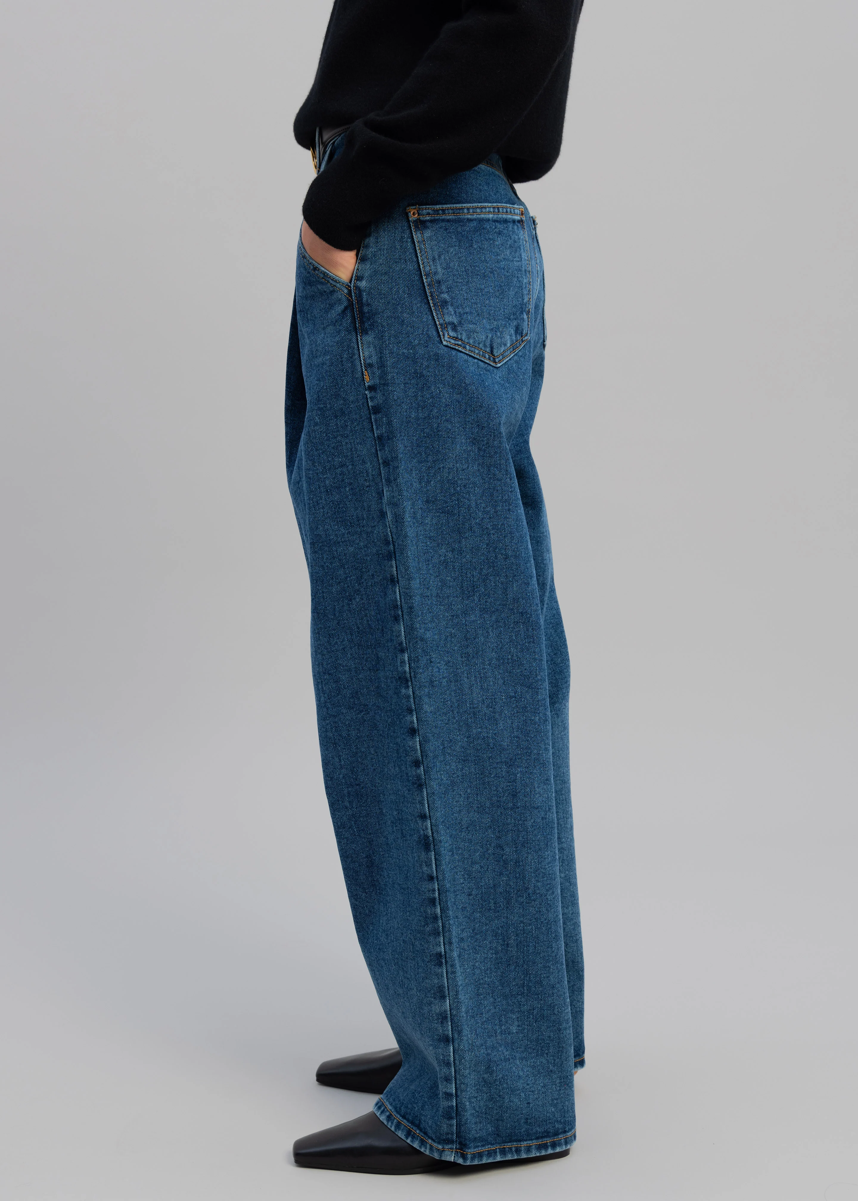 Isabella Denim Pants - Medium Wash - Image 7