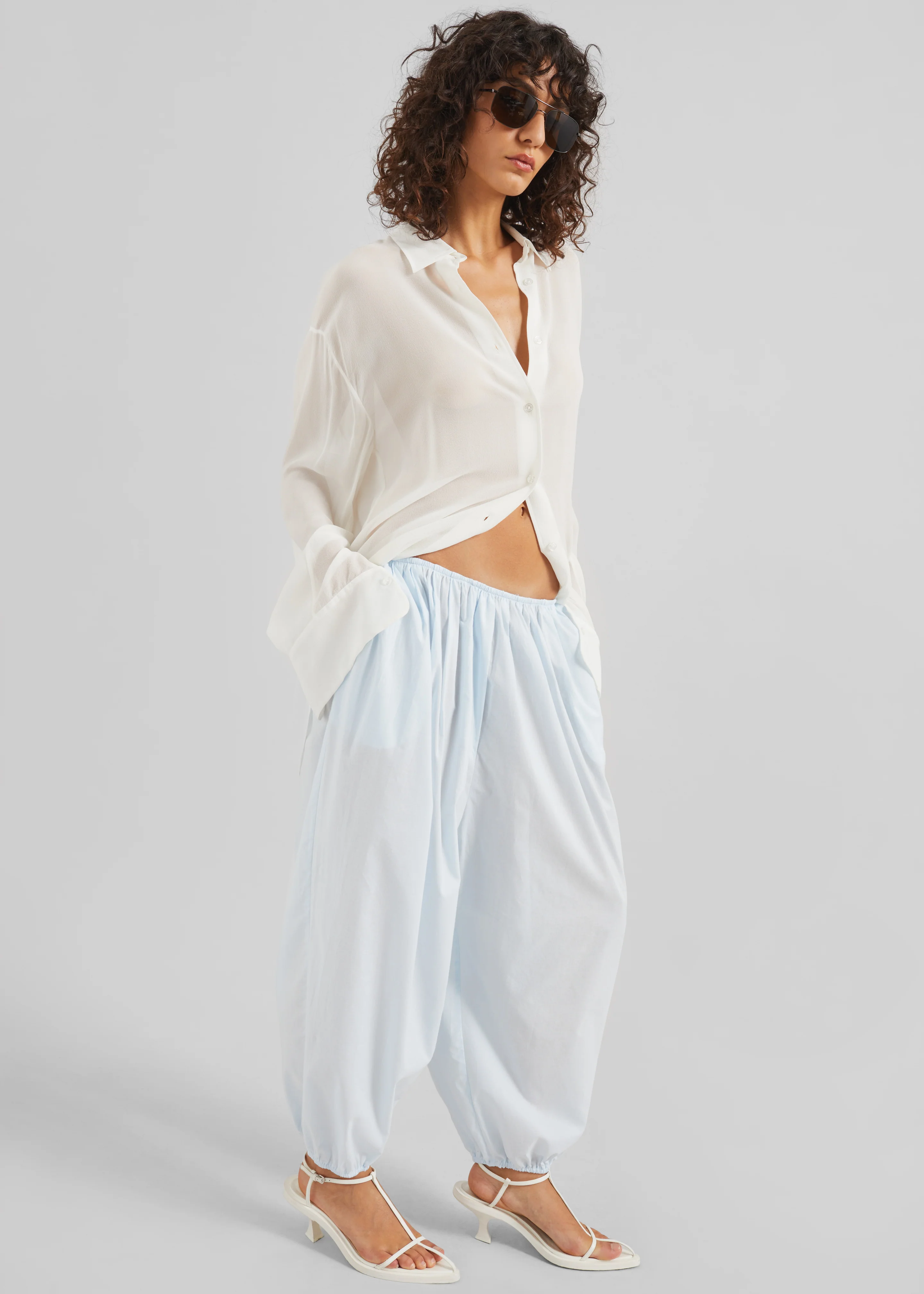 Isorella Balloon Pants - Light Blue - Image 6