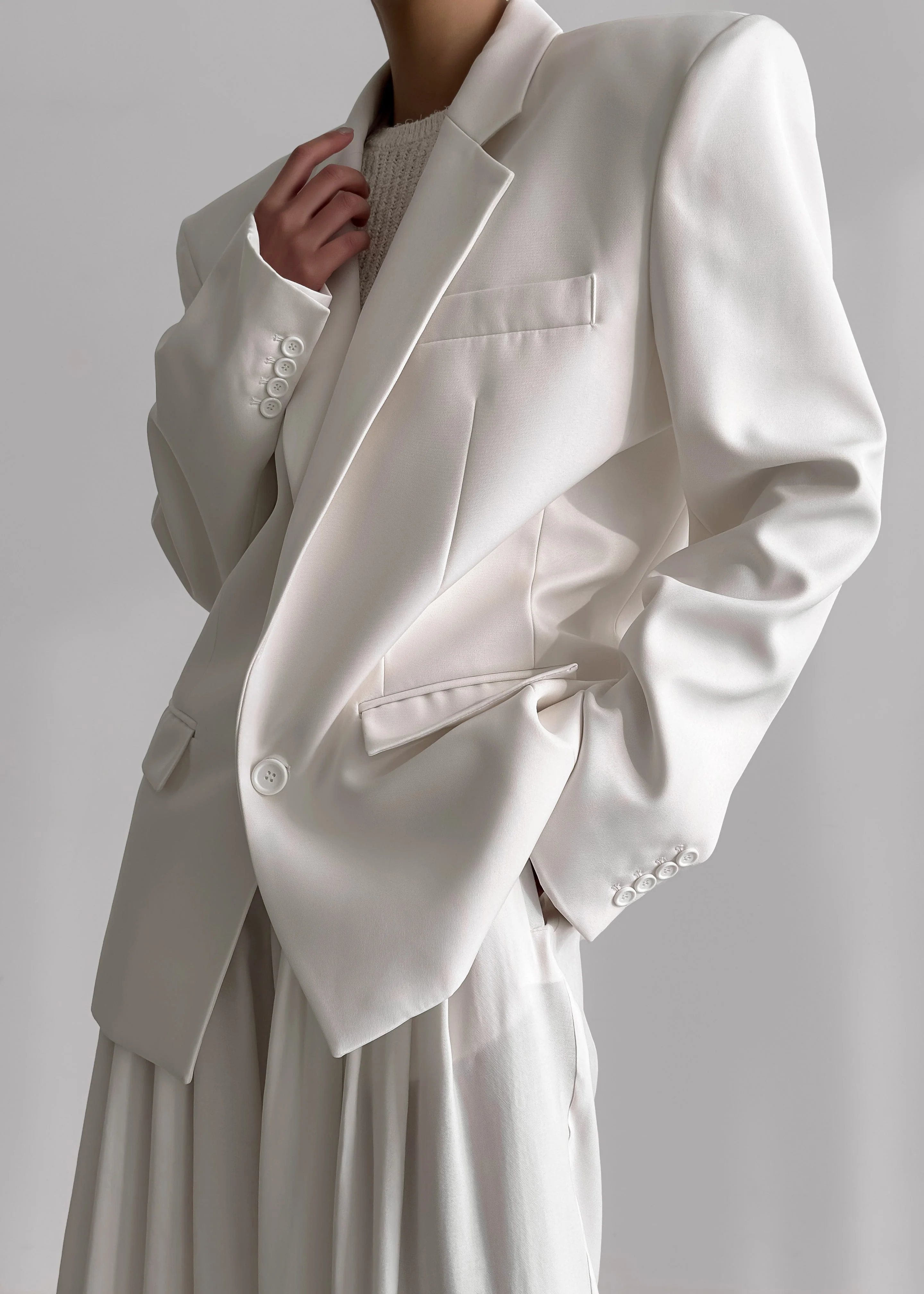 Jun Blazer - White - Image 4