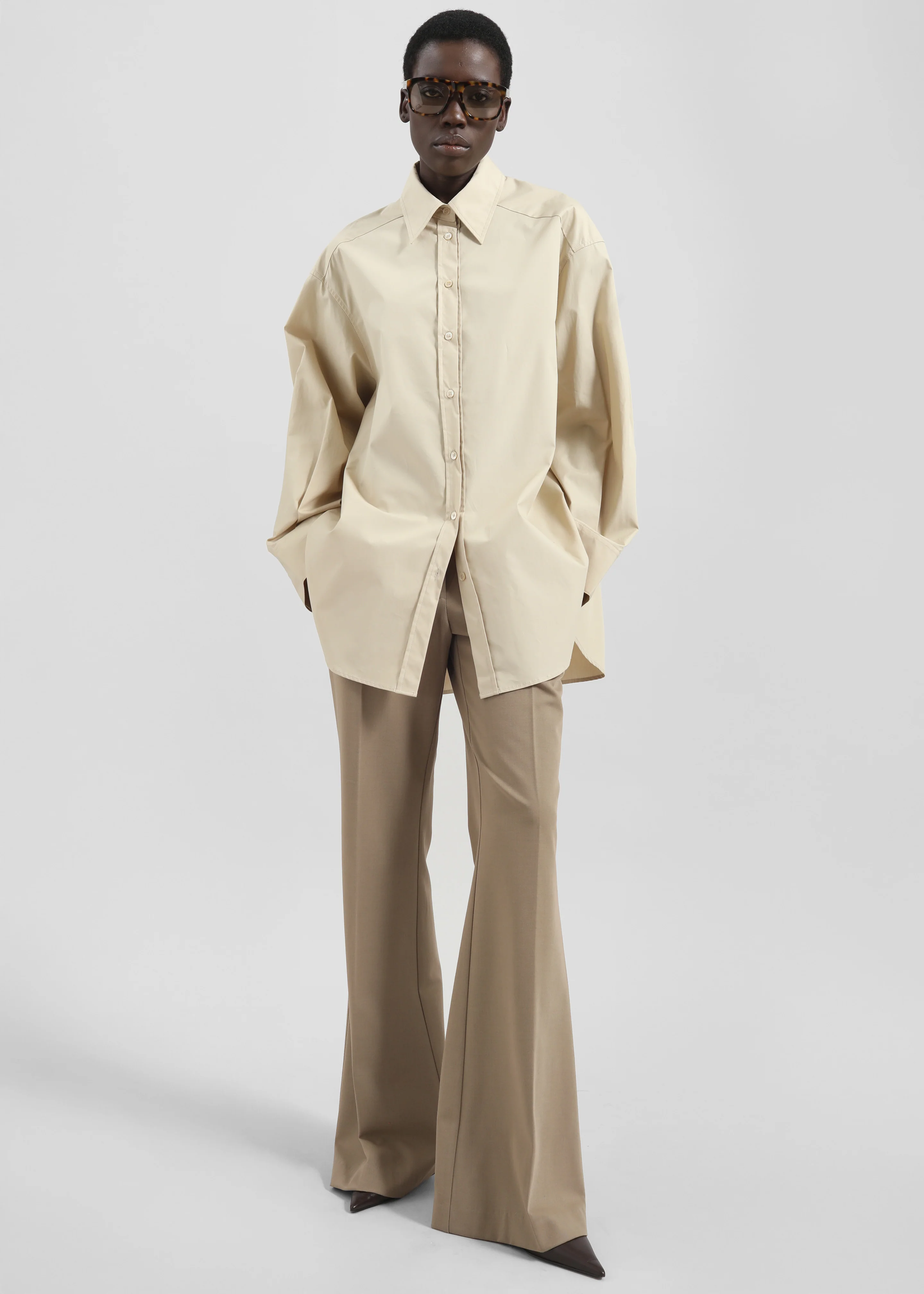 Kent Button Up Shirt - Beige