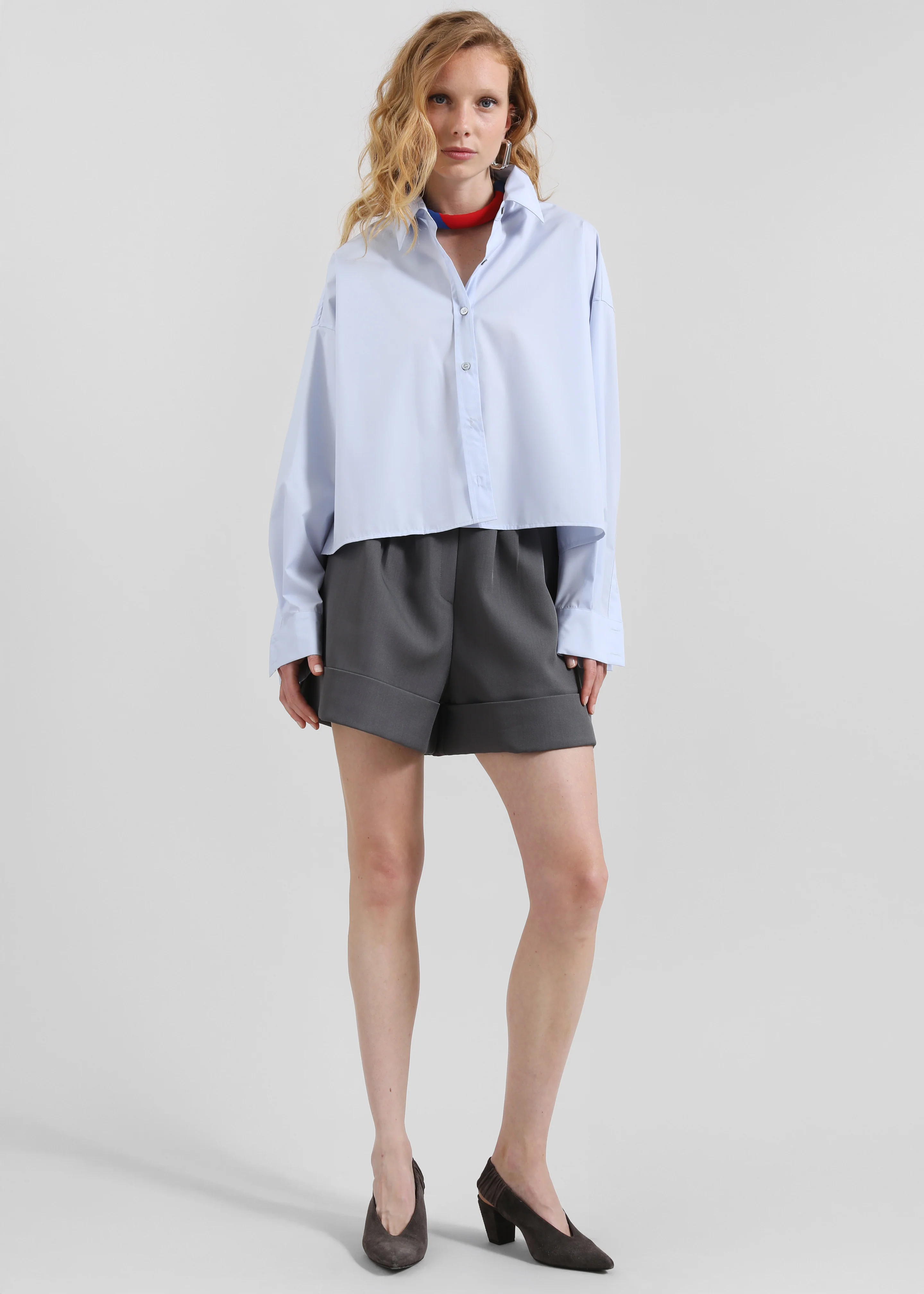 Kersey Boxy Shirt - Sky Blue - Image 7