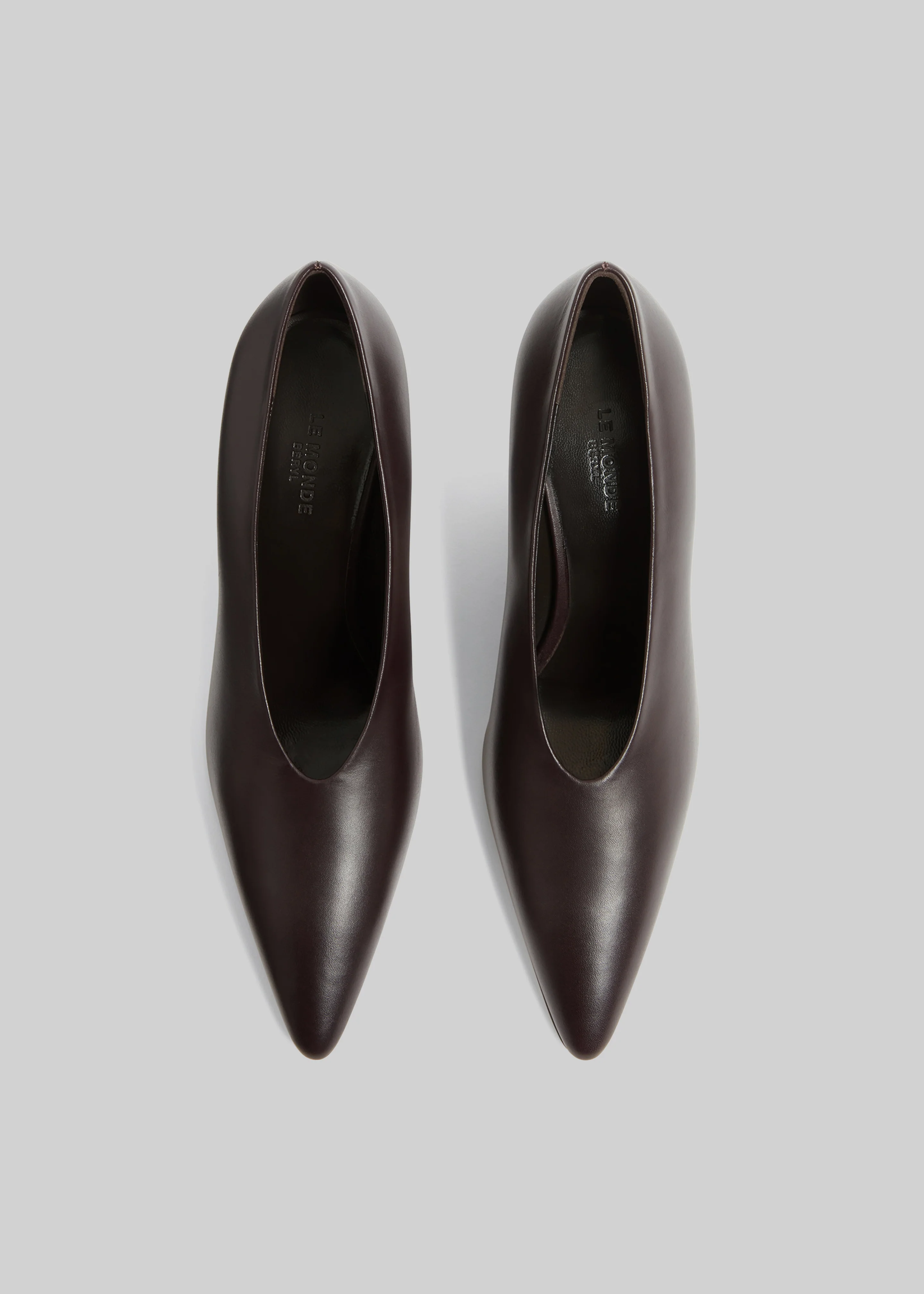 Le Monde Beryl Victoria Decolette Wedges - Plum - Image 2