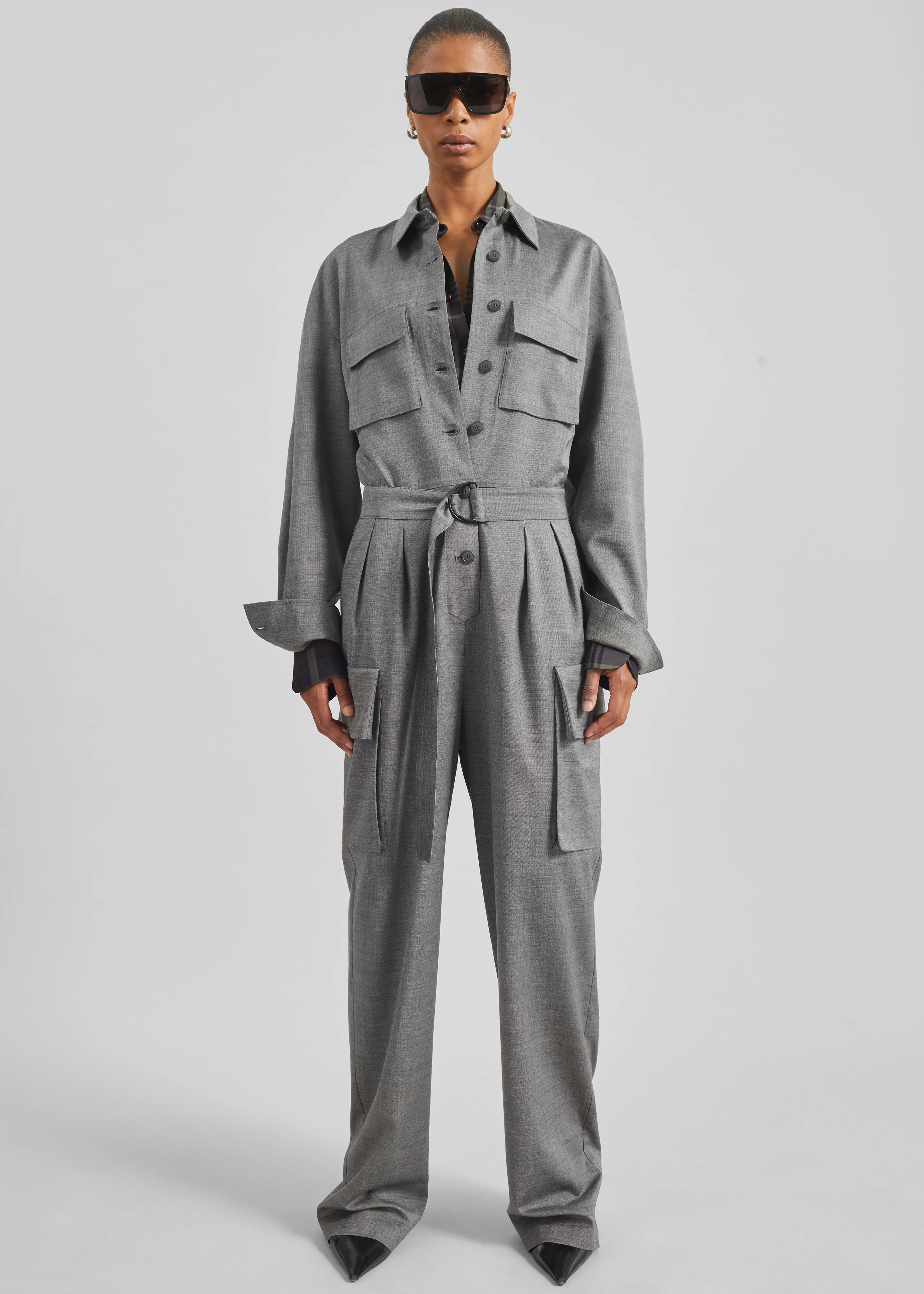 Linda Jumpsuit - Grey Melange
