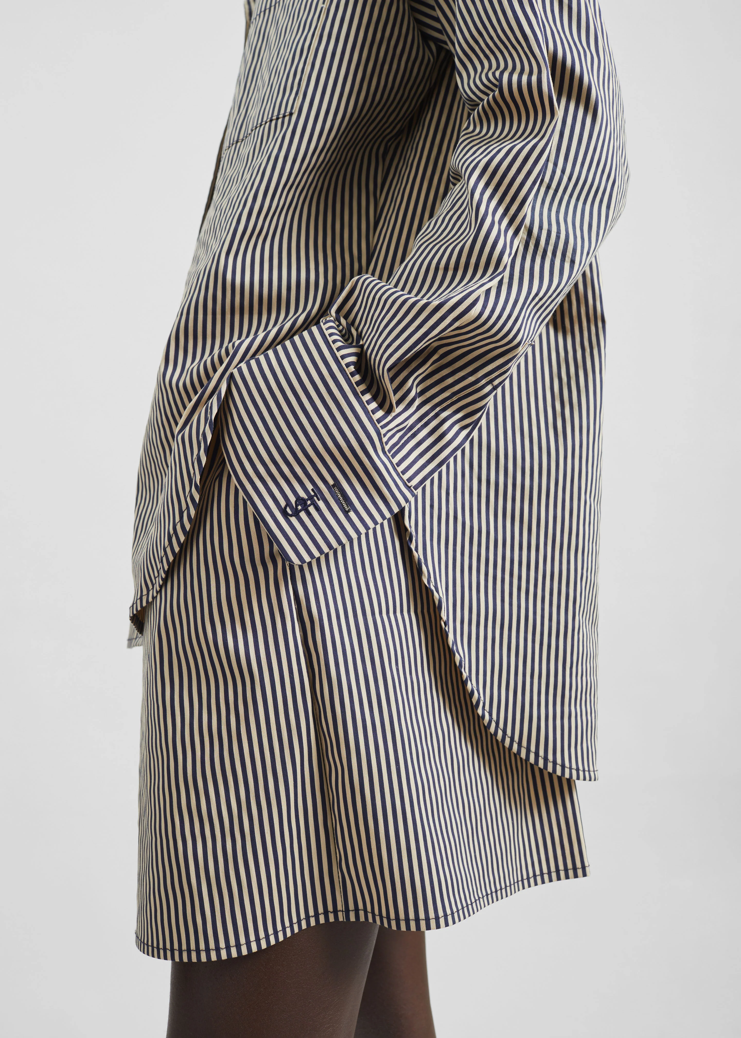 Lui Boxer Shorts - Beige/Navy Stripe - Image 4