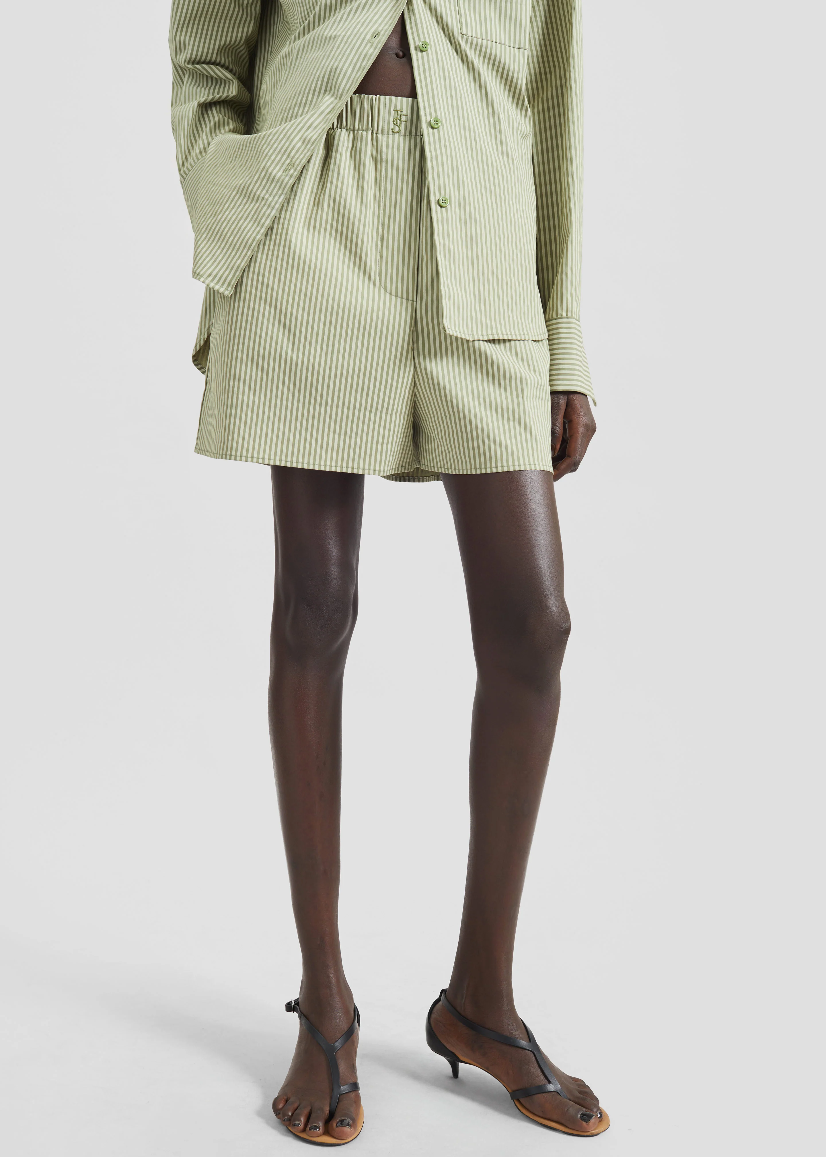 Lui Boxer Shorts - Green Stripe - Image 3