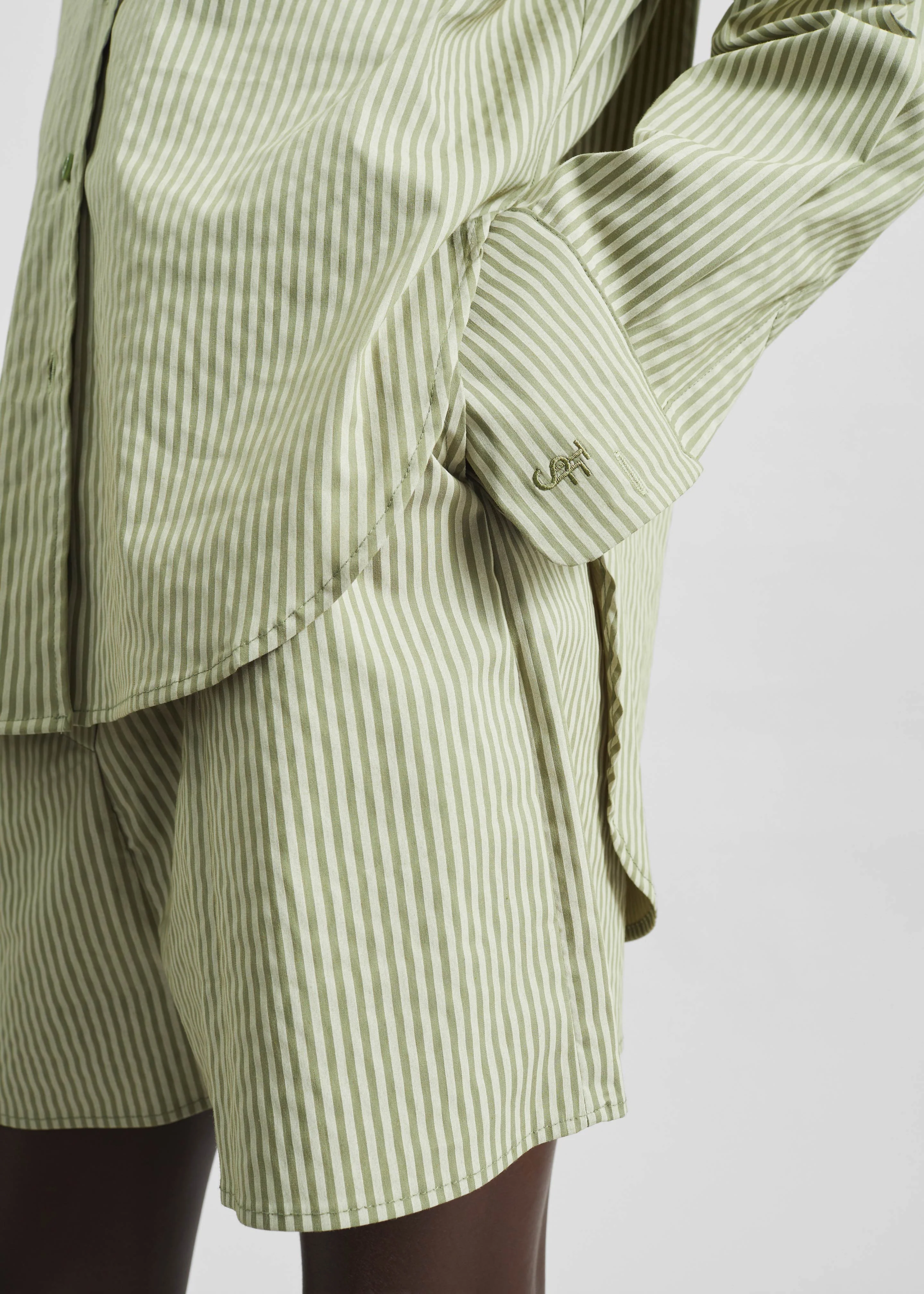 Lui Boxer Shorts - Green Stripe - Image 4