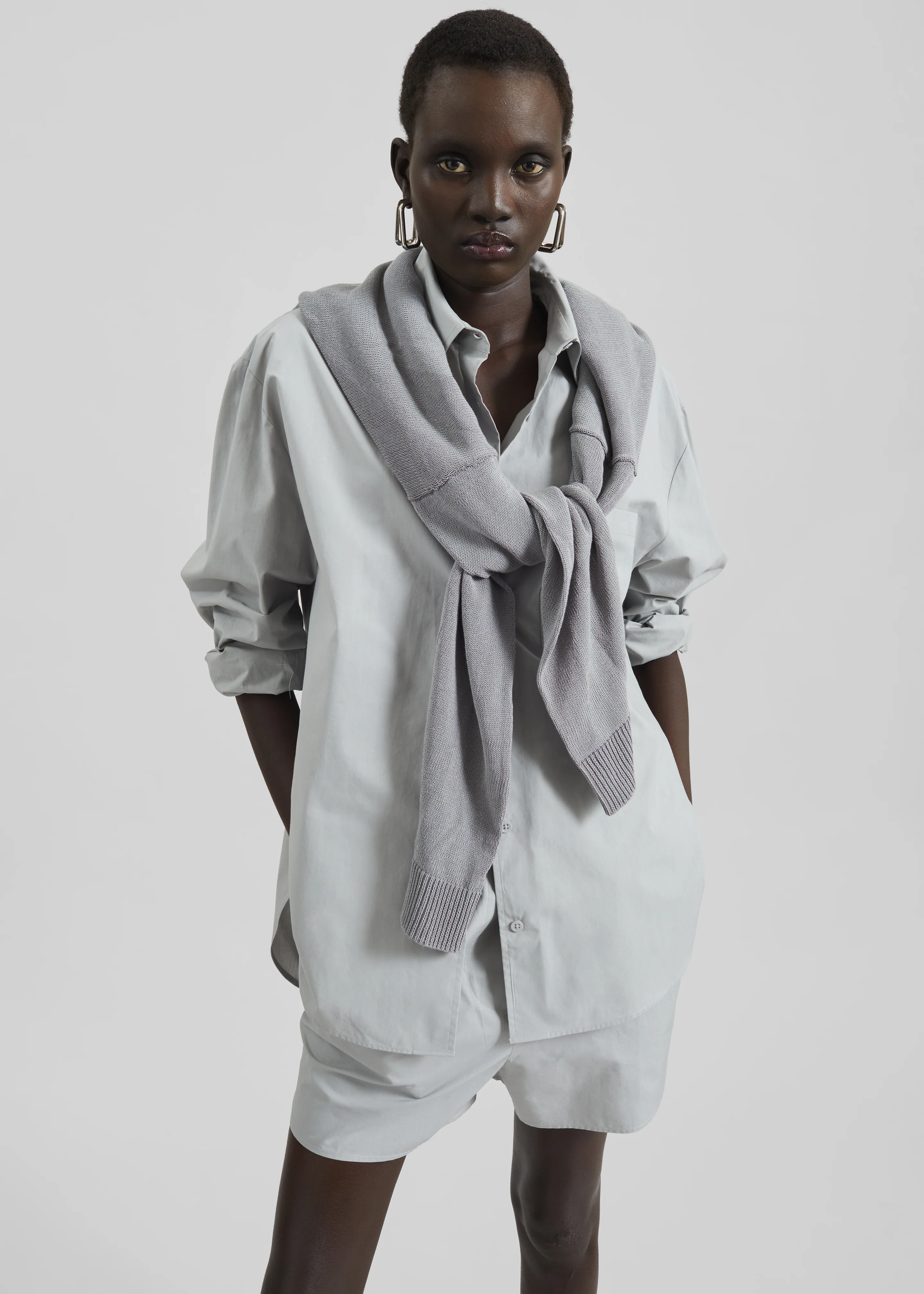 Lui Organic Cotton Shirt - Ice