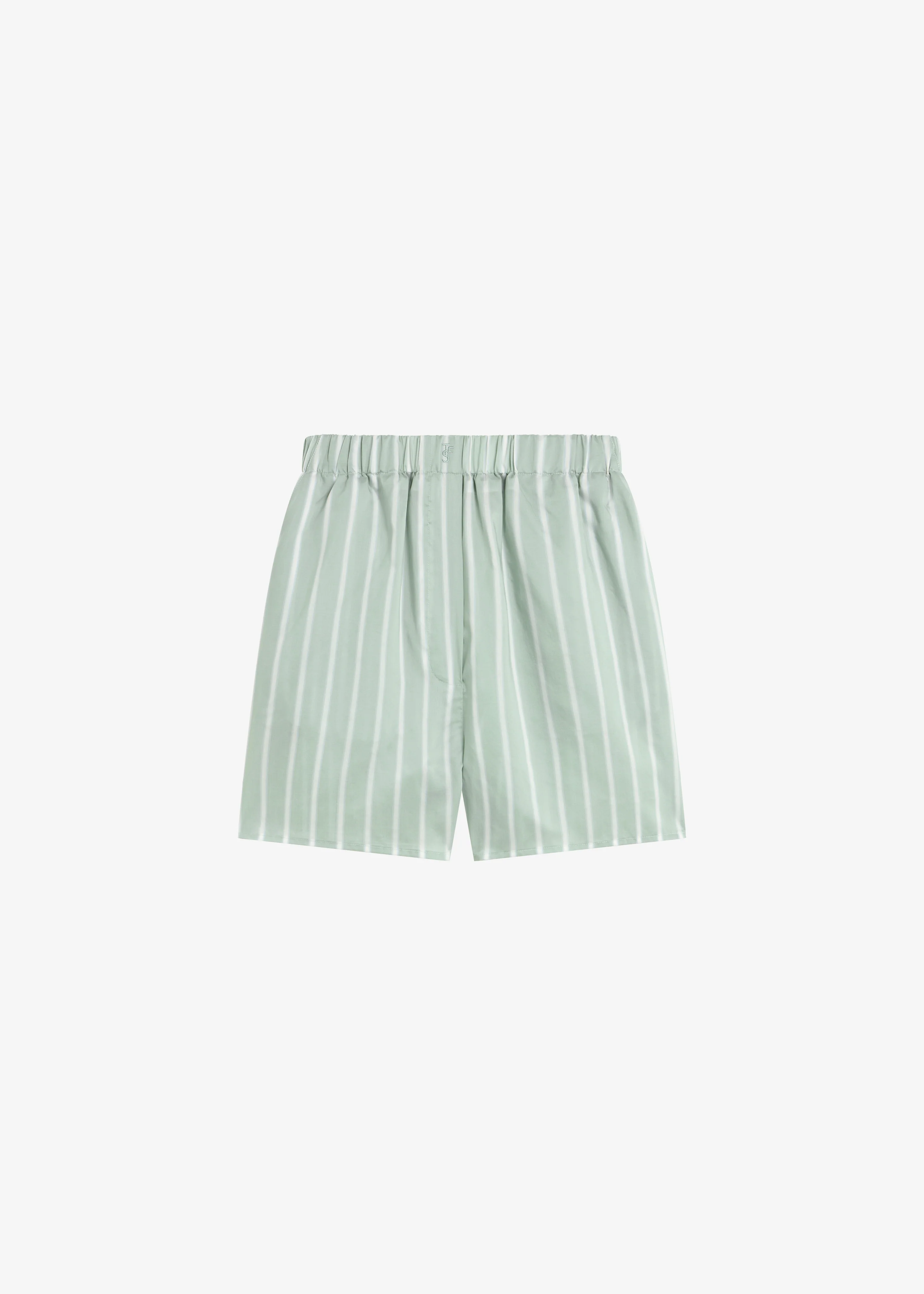 Lui Silk Boxer Shorts - Green Stripe - Image 10